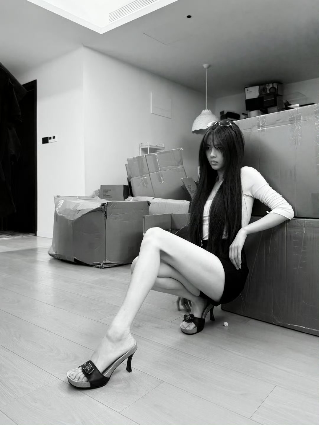 杨超越惊人的腿长和比例杨超越杨超越杨超越