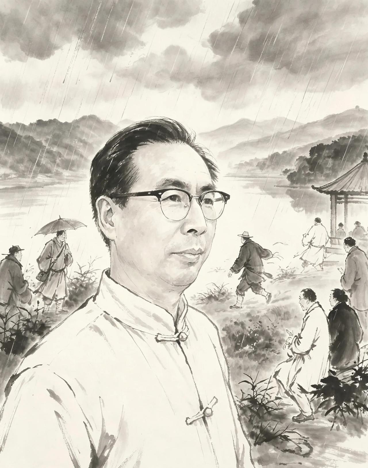 七言古风·野游遇雨
文｜孙玉良
野游忽被急雨侵
独倚荒亭看客奔
贩夫怨语衣襟湿