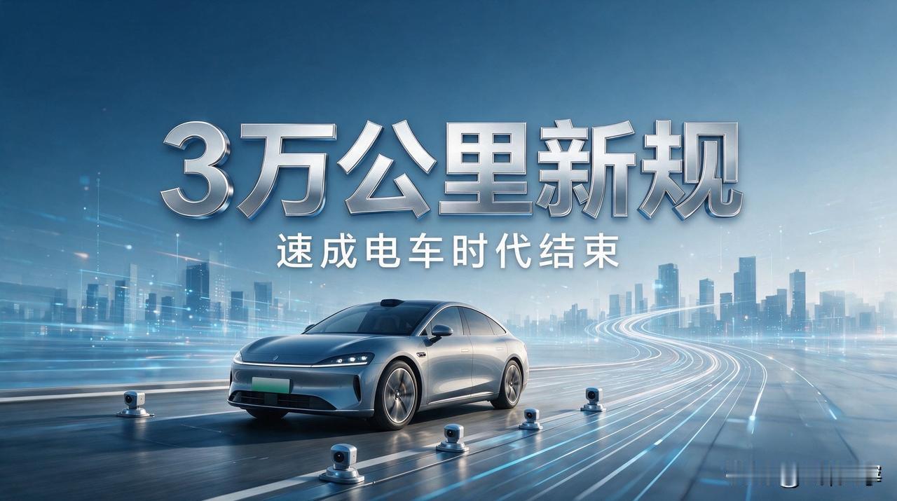 新能源车大洗牌！3万公里新规正式落地，再也没有“速成电车”了

很多人吐槽新电车