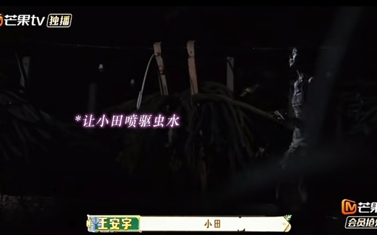 王安宇此地无银三百两虽然但是，我们老王哥真的很细心，和小田去了野外之后还给小田喷