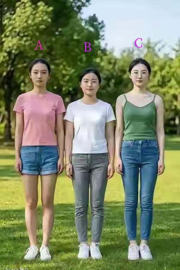 我能断定，
大部分会选C，
做为相守一生的人，
看穿着就知道，
你支持吗？