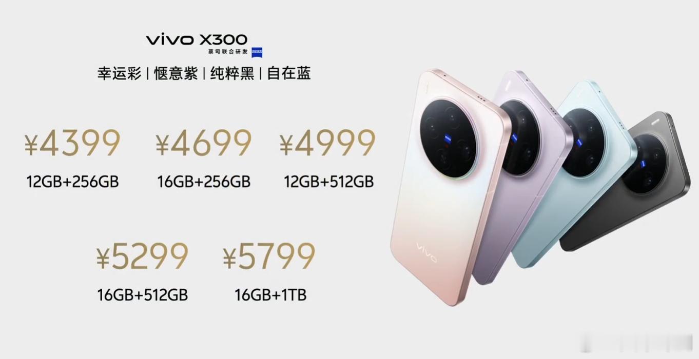 X300：天玑9500，6.31英寸直屏（2640*1216），6040mAh+