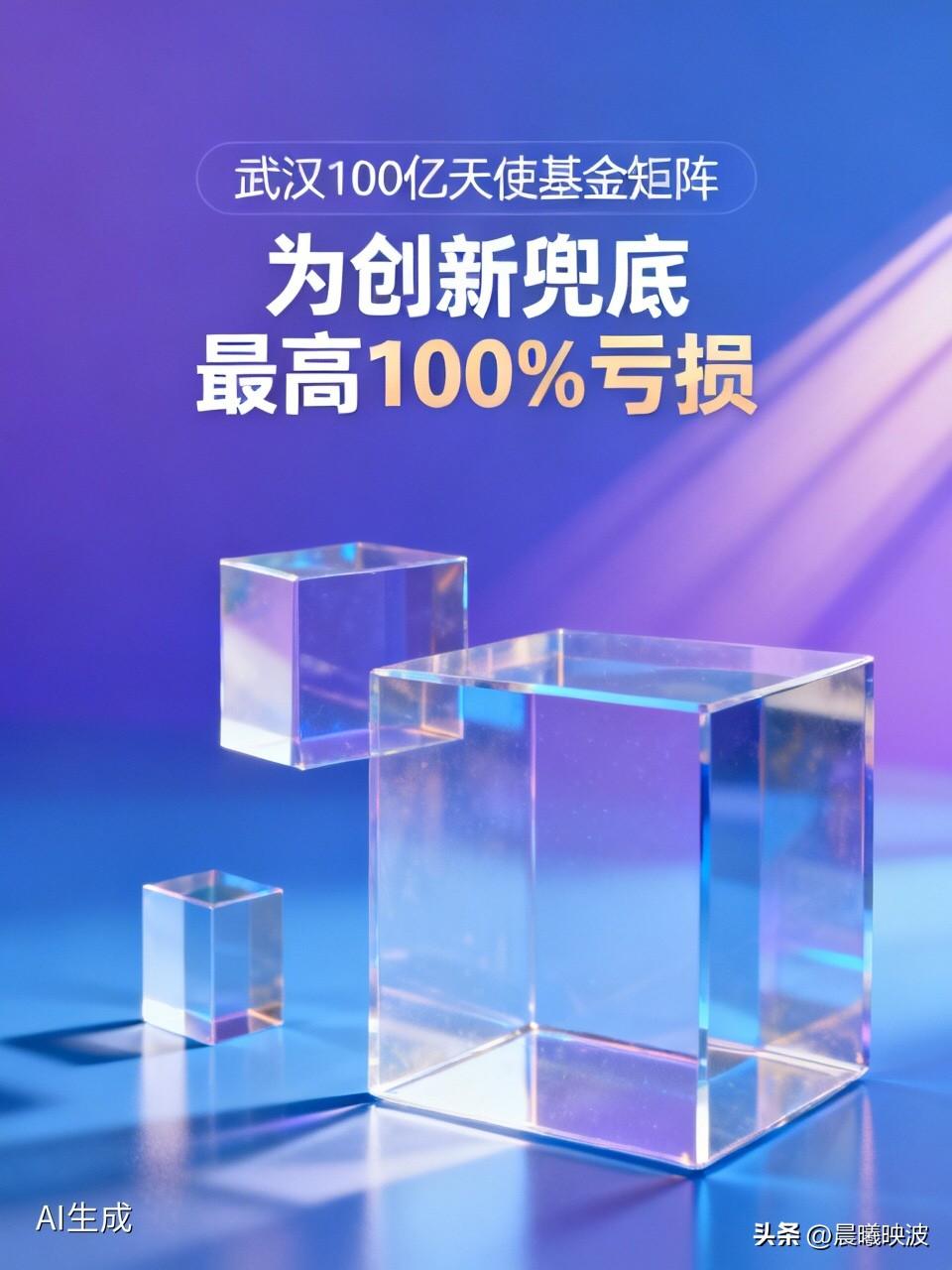 武汉官宣100亿天使基金矩阵：最高允许100%亏损，为创新“兜底”了！

  政