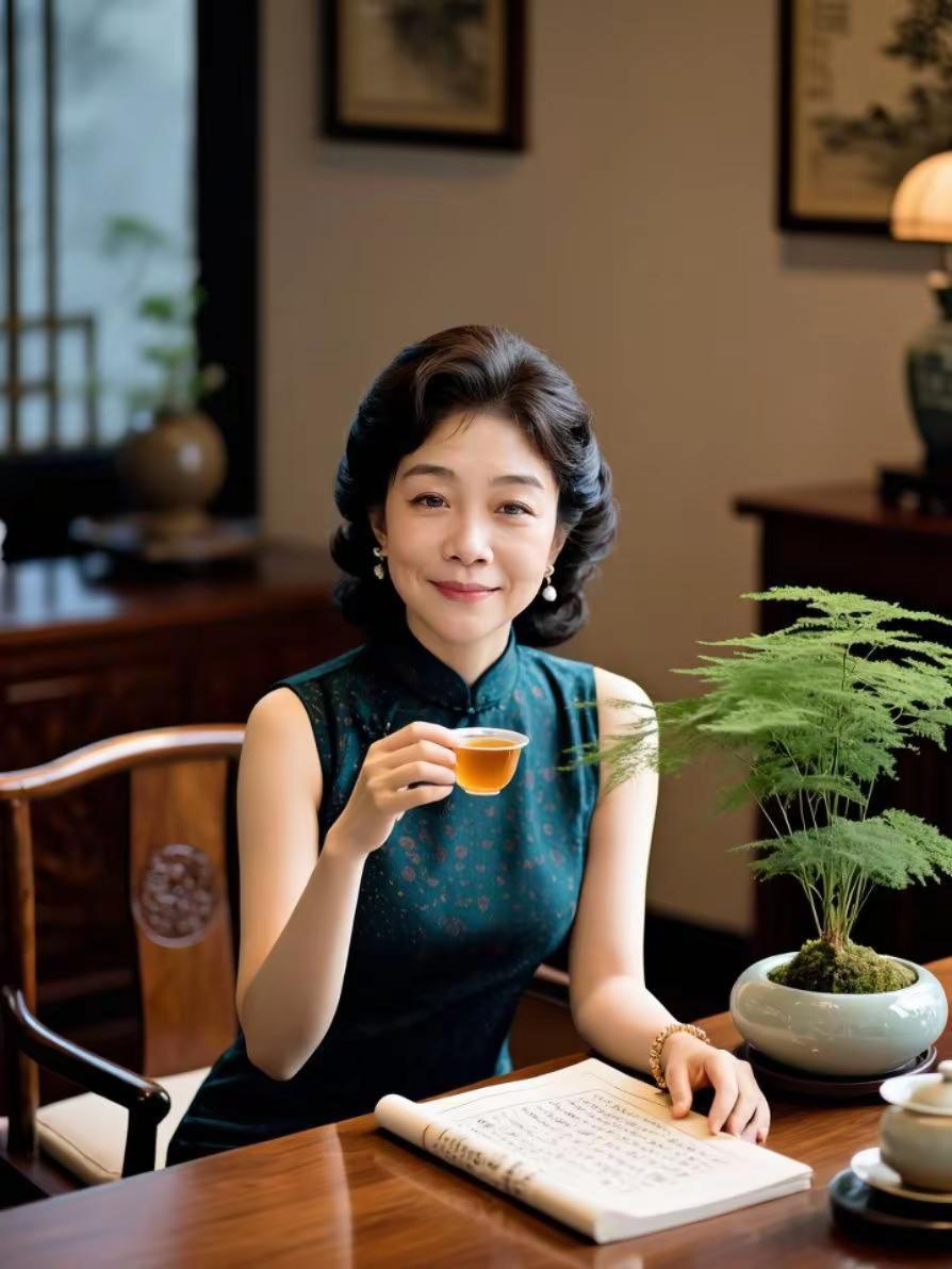 今日分享。AI茶室雅韵写真