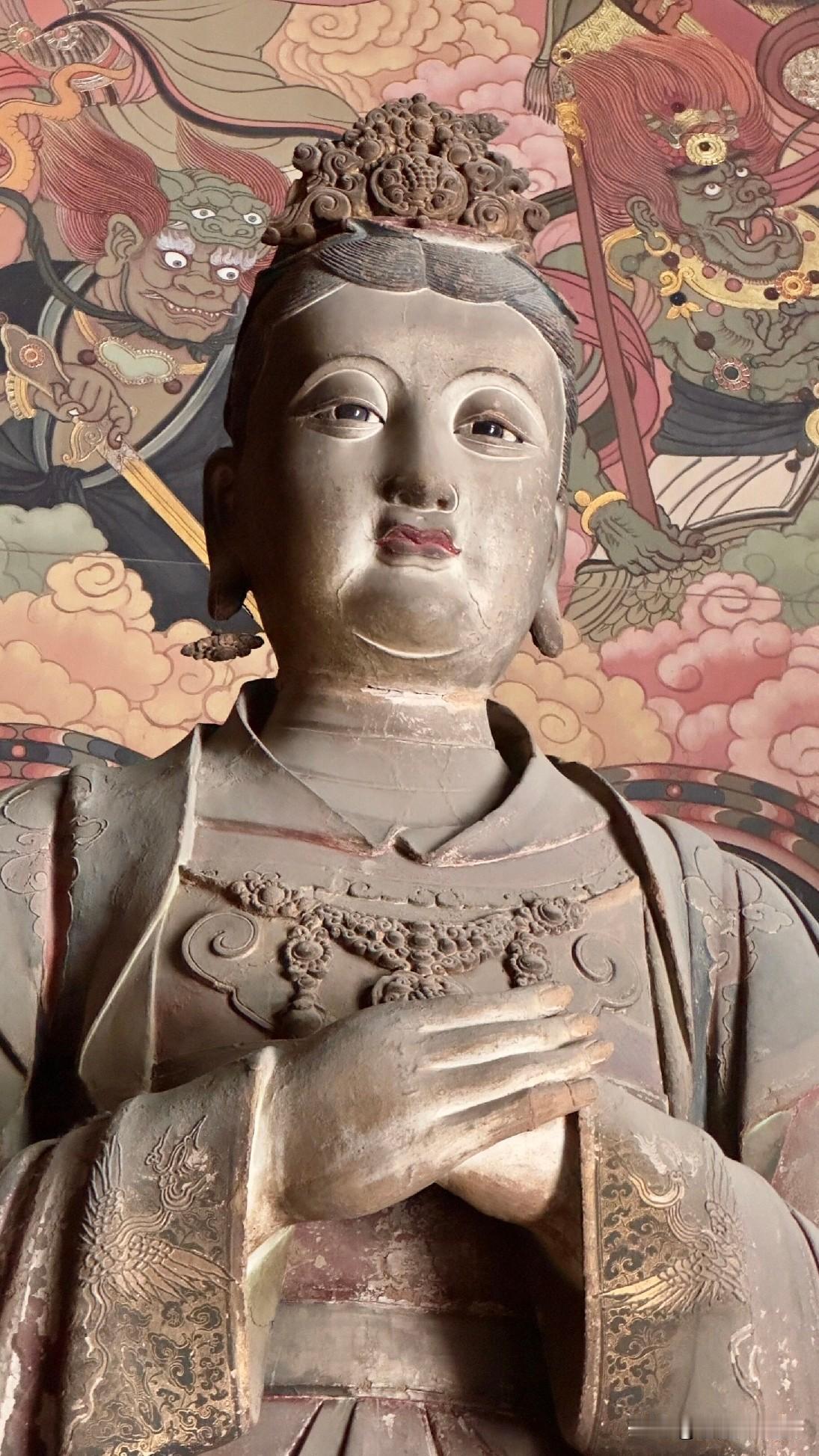 大同善化寺金代鬼子母彩塑｜从噬恶凶神到世间慈母，一尊泥塑藏尽禅意
 
实拍原图无