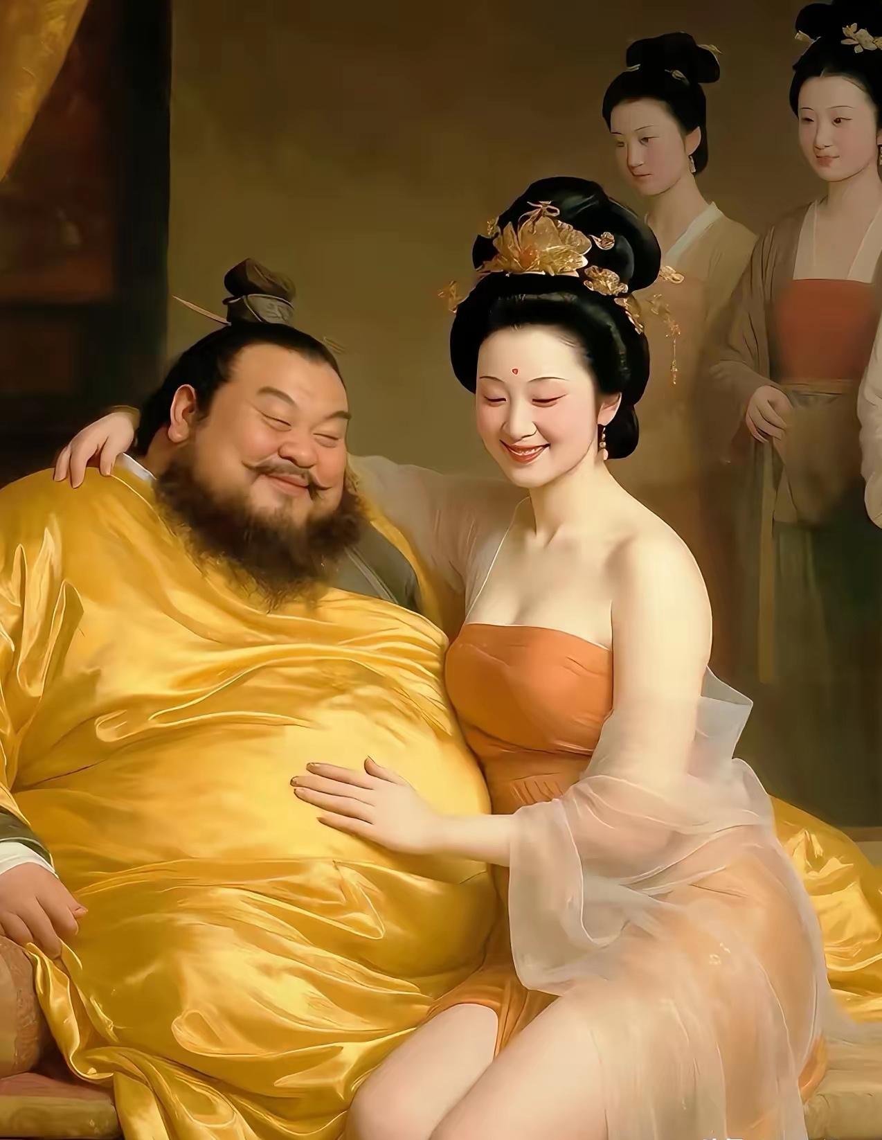 杨贵妃肥美，想不到的是她喜欢比她更肥的安禄山。整个唐朝，肥了朝廷，瘦了老百姓。