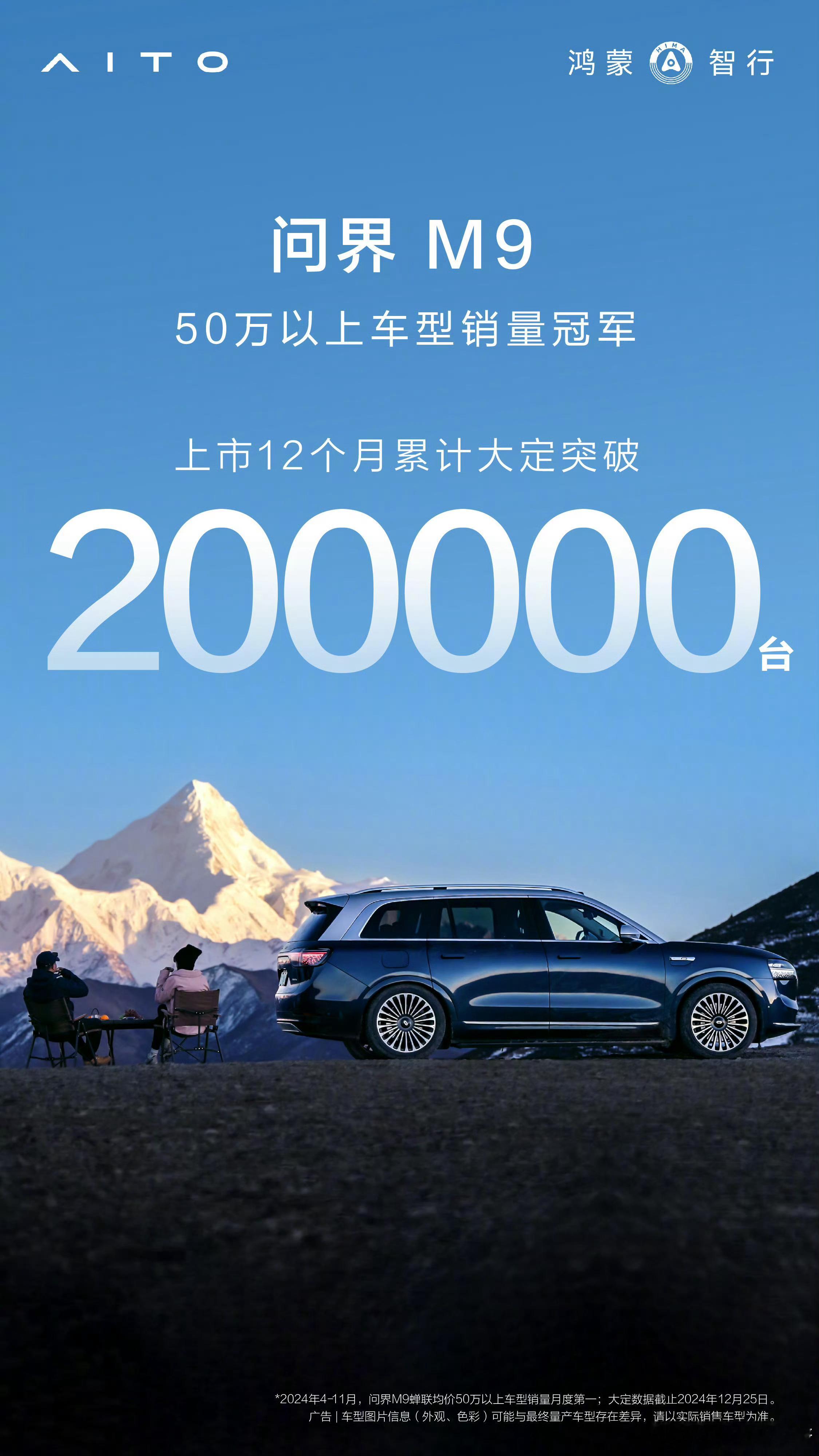 问界M9中国新能源汽车里程碑 我认为确实华为的赋能—确实让鸿蒙智行系列把新能源车