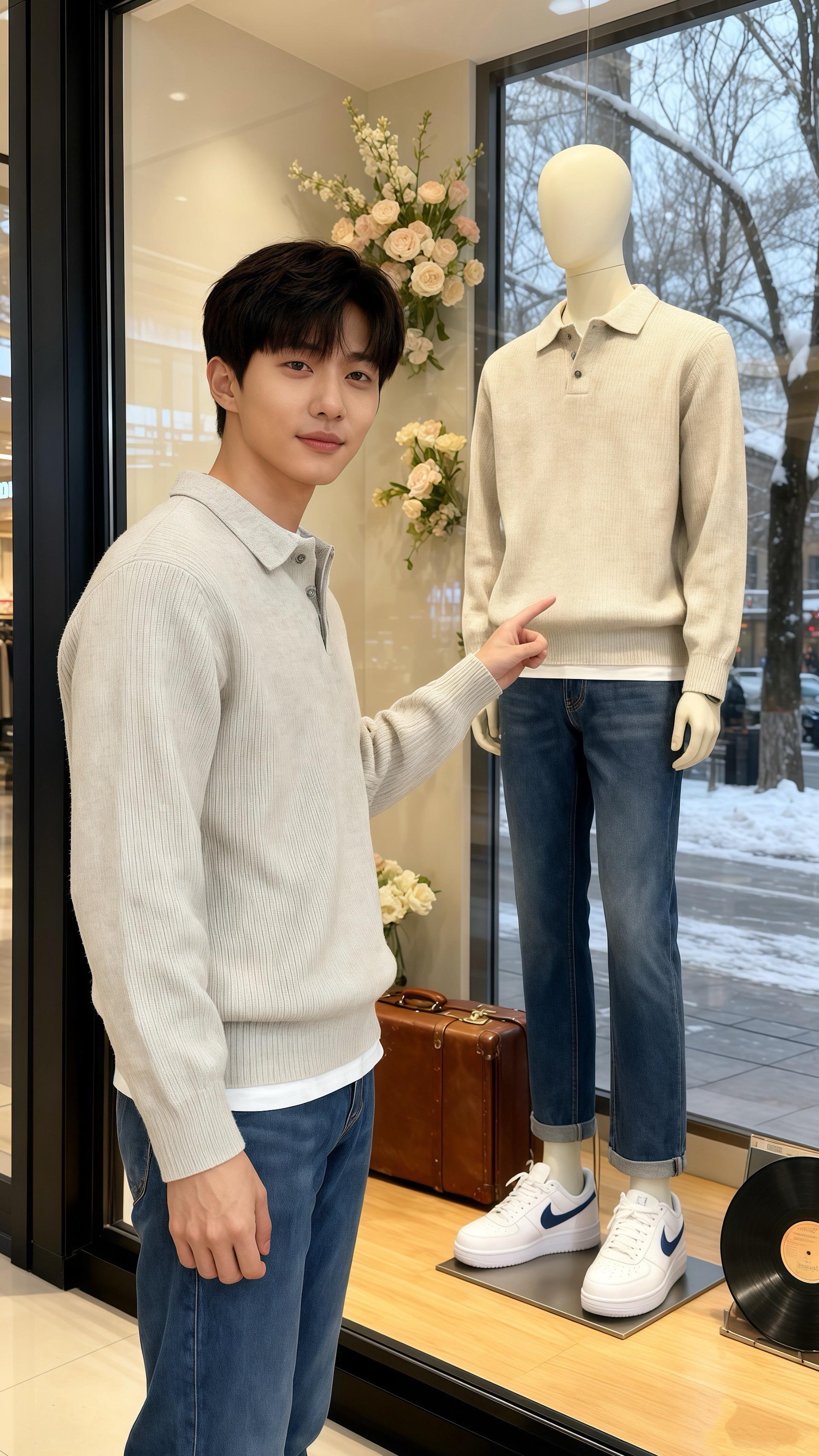 雪落满街的午后，林屿攥着皱巴巴的简历坐在咖啡馆窗边，米白针织衫裹着他发...