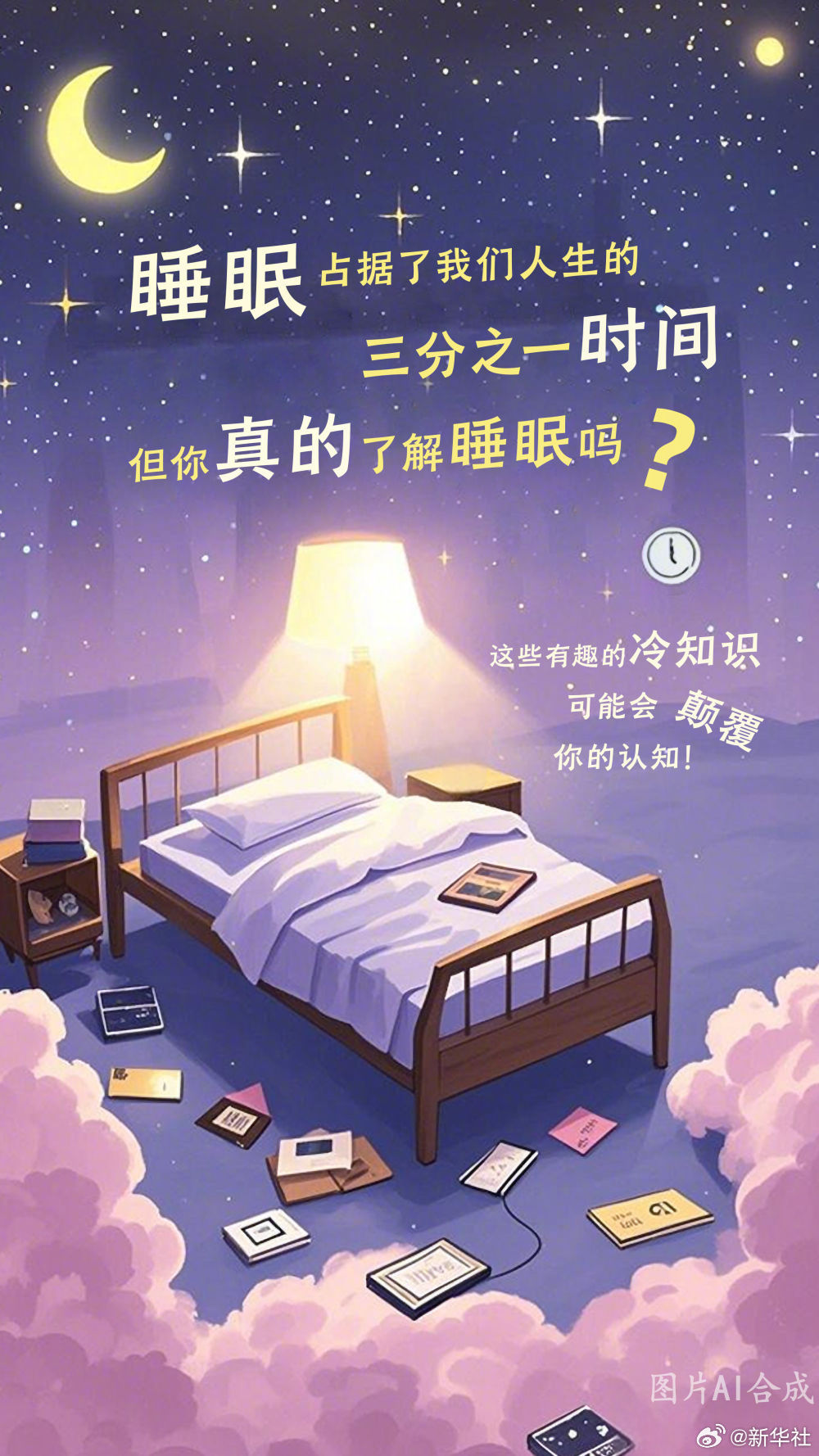 #睡眠不足会让你变胖#【你知道几个？#这些睡眠冷知识助你好眠#】#人生有三分之一