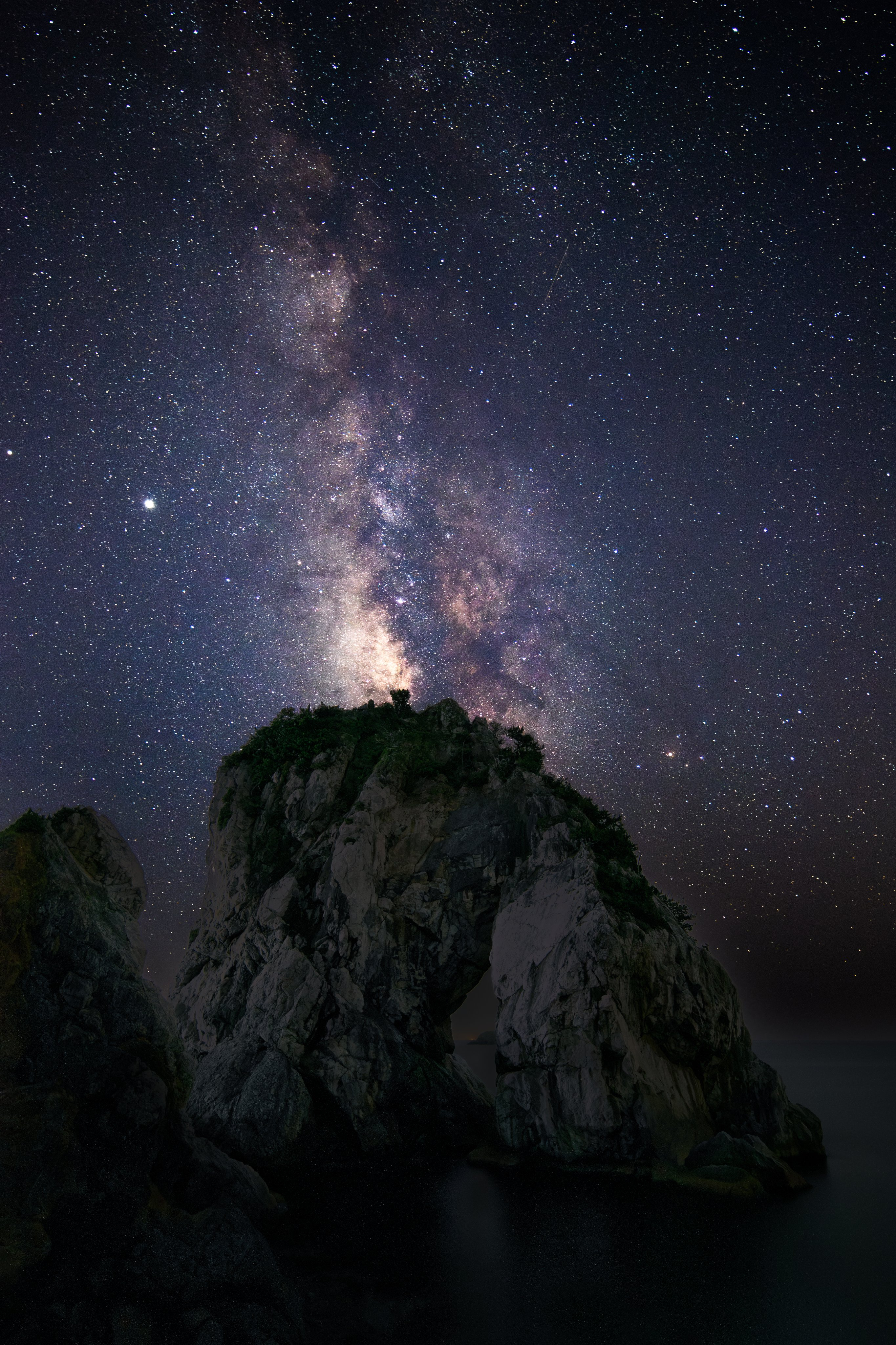 在和歌山海边眺望星空 ​​​