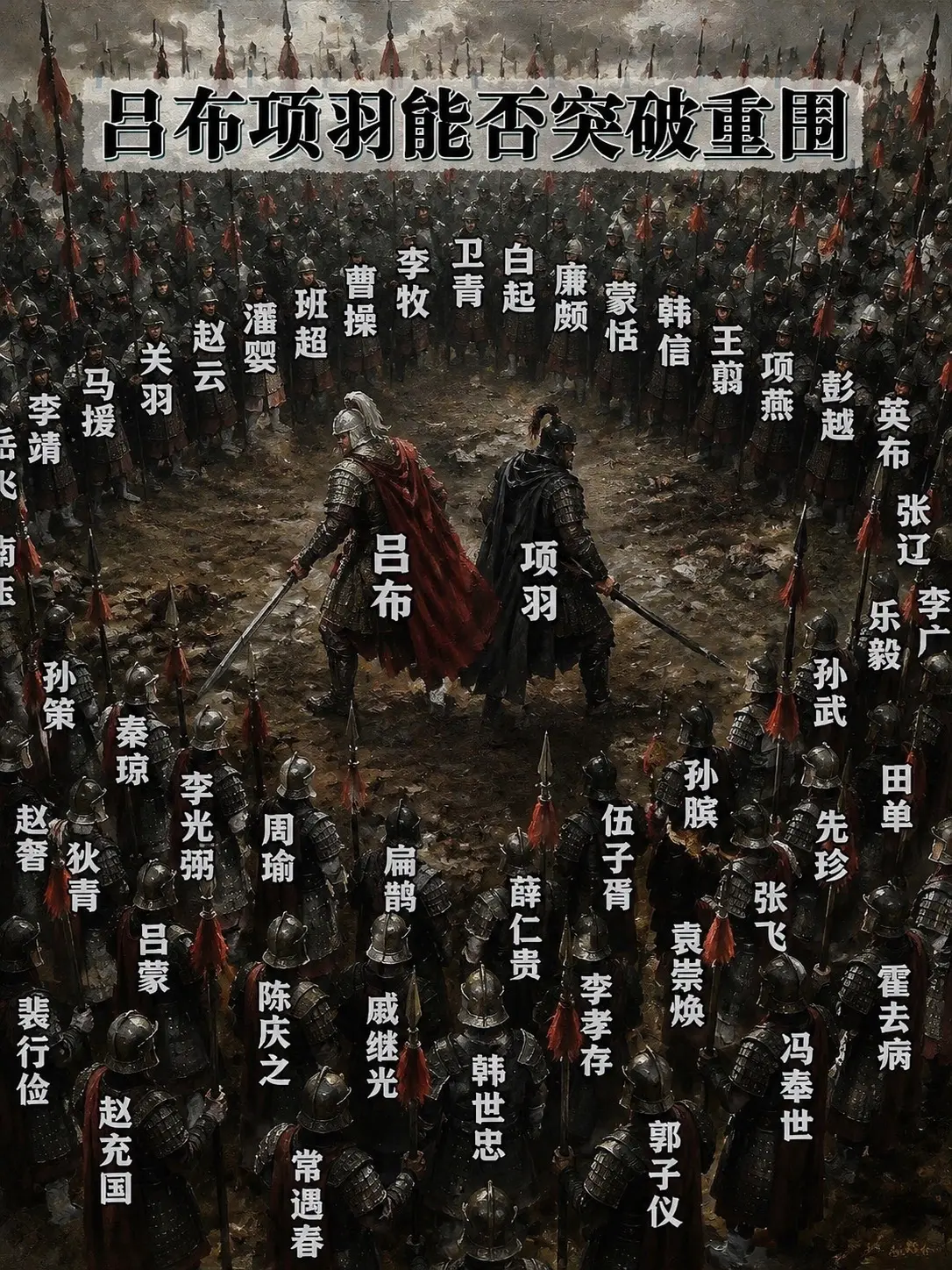 吕布项羽能否突破重围？