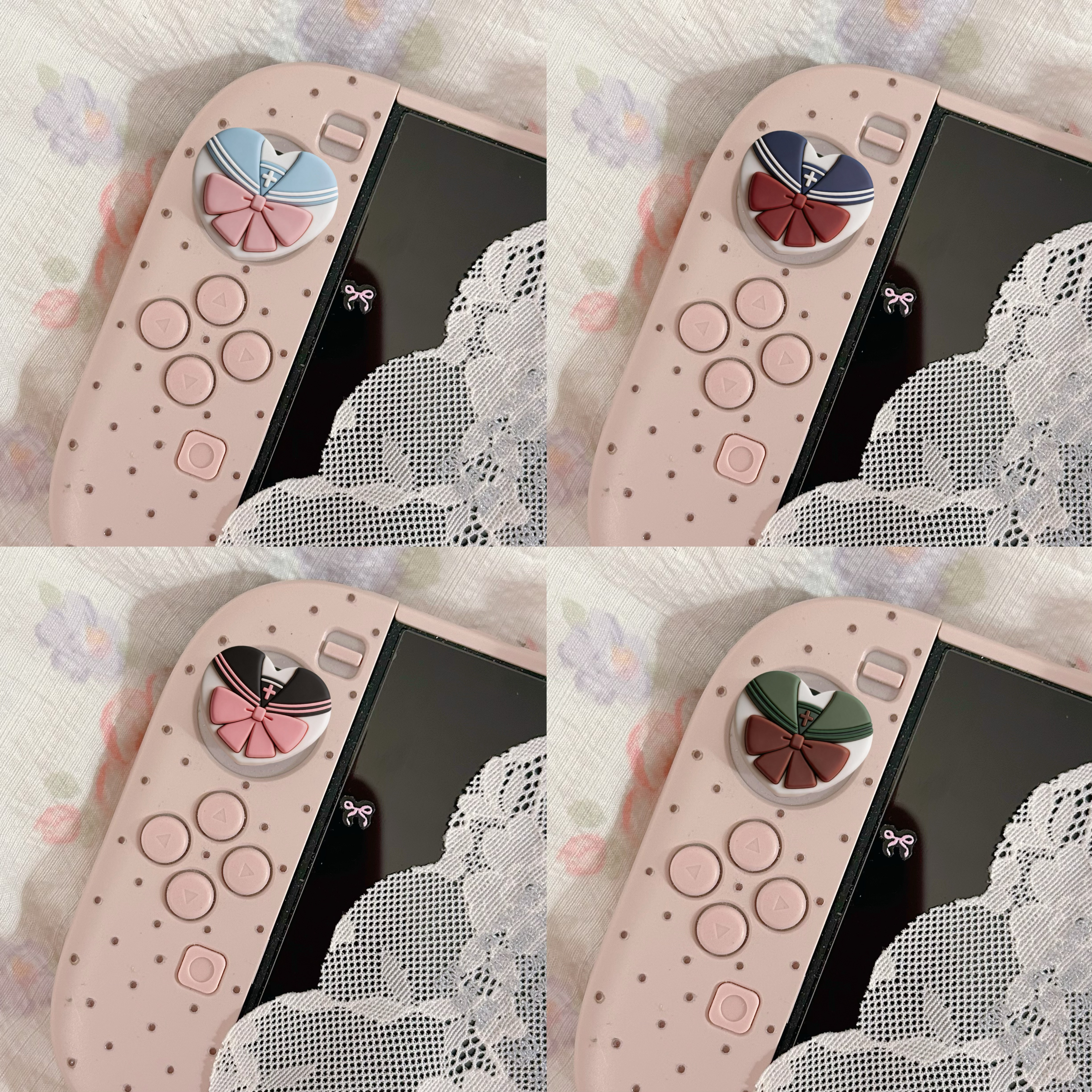 有switch的老婆可以帮我去🍠投票吗？画了摇杆帽的设计图，图3是ai概念图，