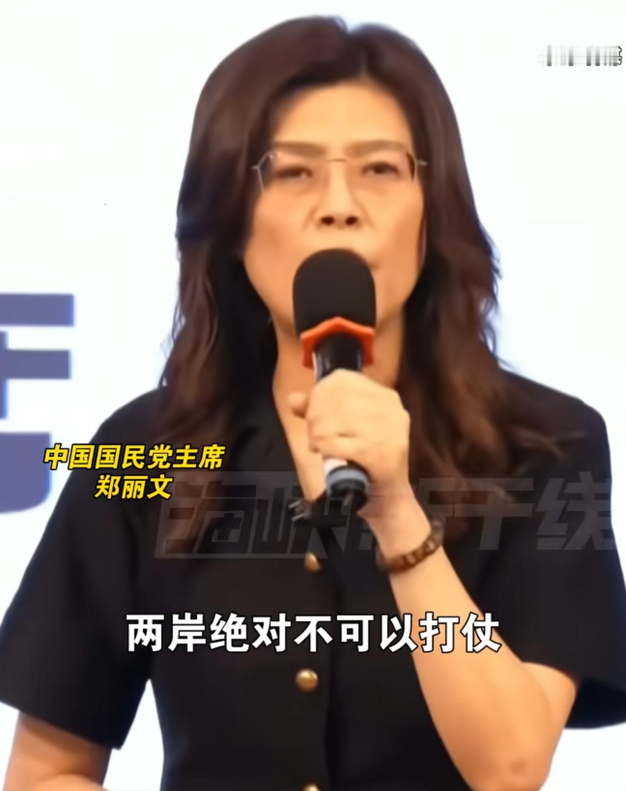 郑丽文再度呼吁，两岸绝不能打仗。毕竟，要实现和平就需有方案，而统一乃是历史大势所