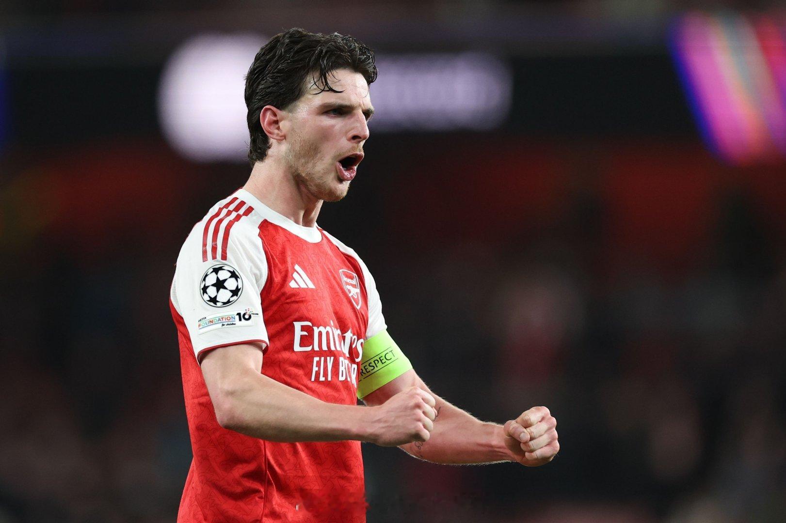 曼城vs阿森纳 内维尔表示：“我确实认为赖斯是那种……当他以1亿英镑加盟阿森纳时