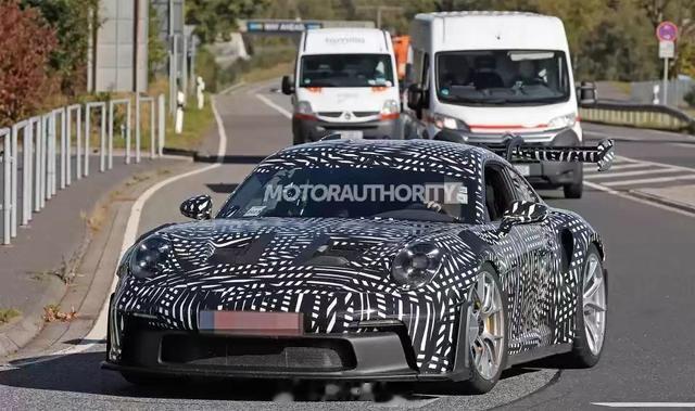 #汽车资讯# 【保时捷911 GT3 RS Manthey Racing版谍照曝