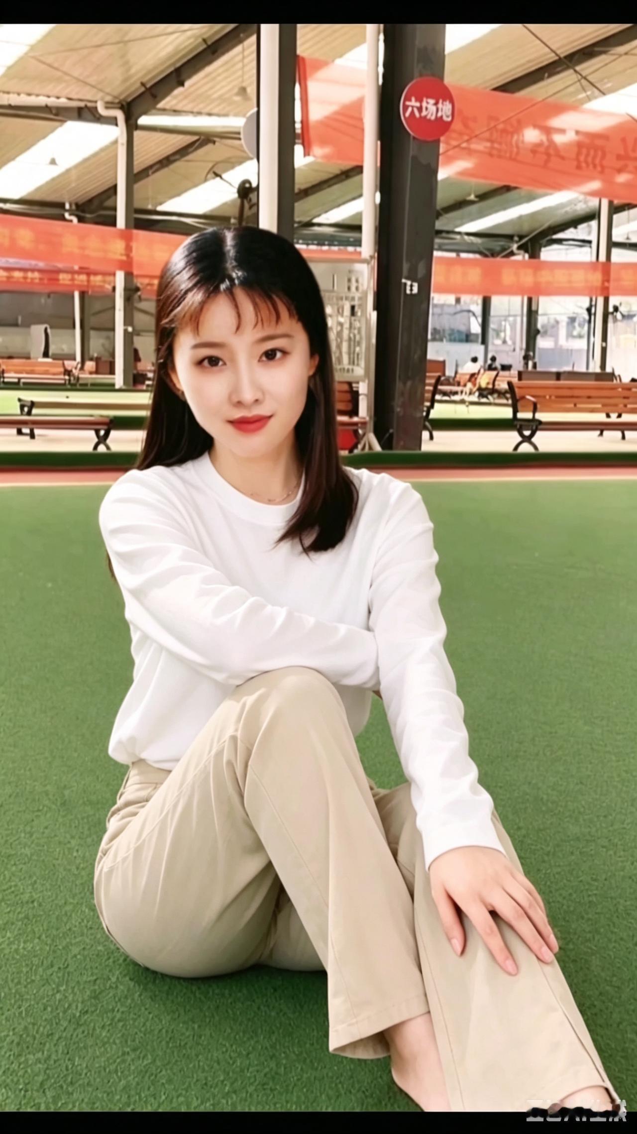 绿草如茵映笑颜，春风拂面暖心田。