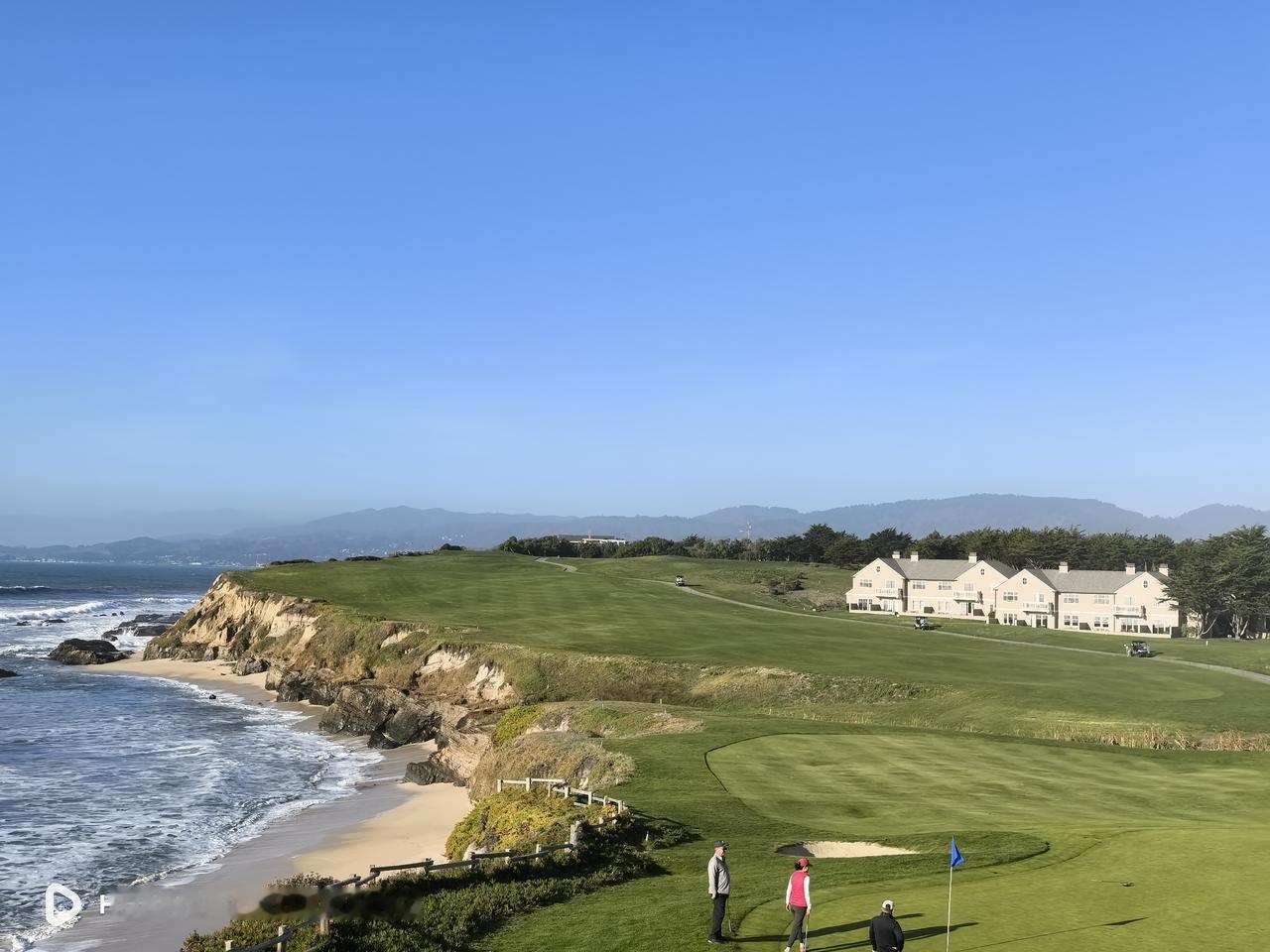 湾区半月湾的海岸步道(Half moon bay coastal trail) 