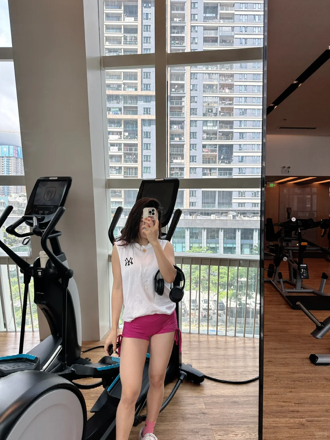 在健身房的日常