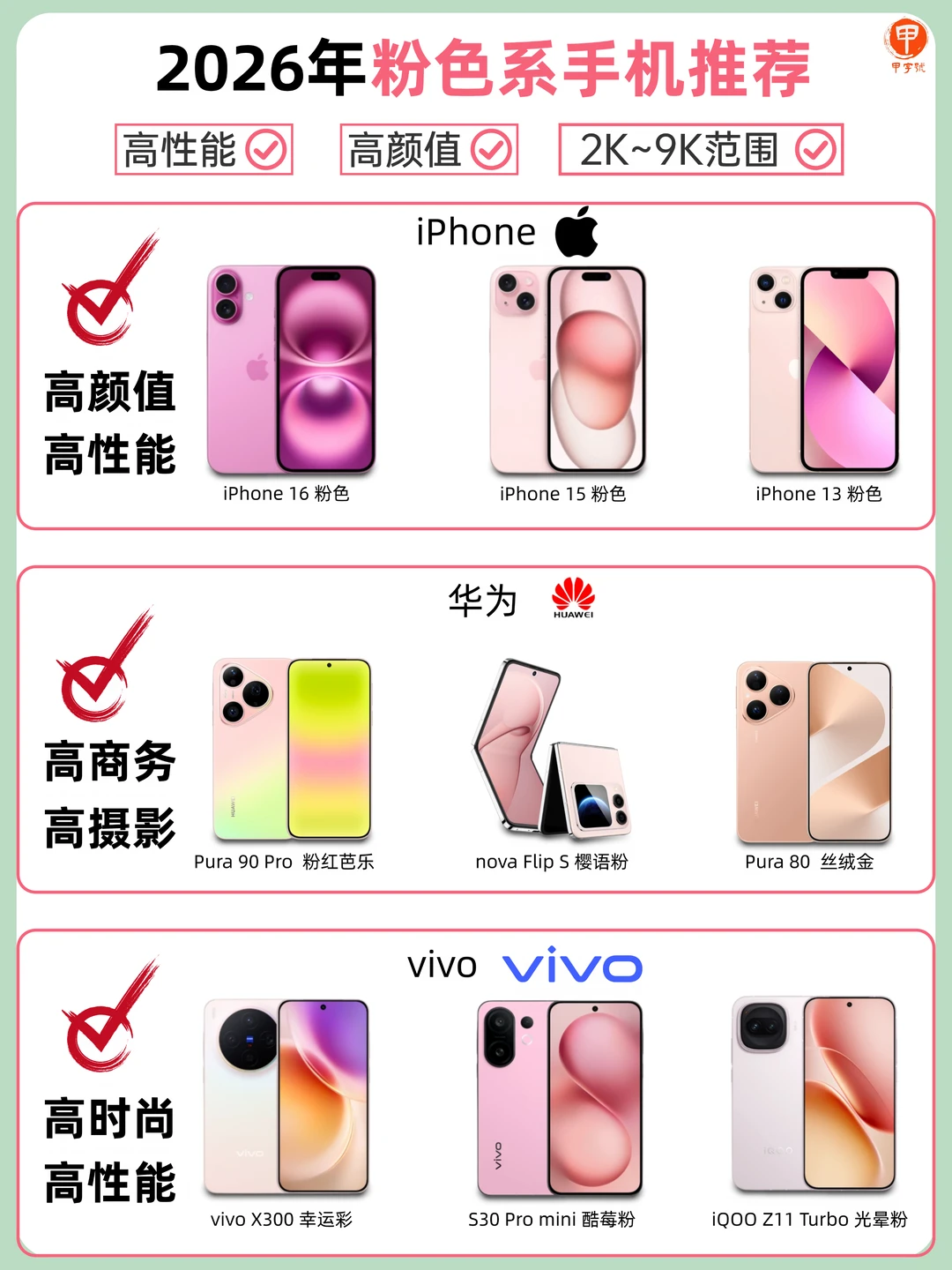 ❌🍊PDD粉色系手机合集｜温柔颜值党必看