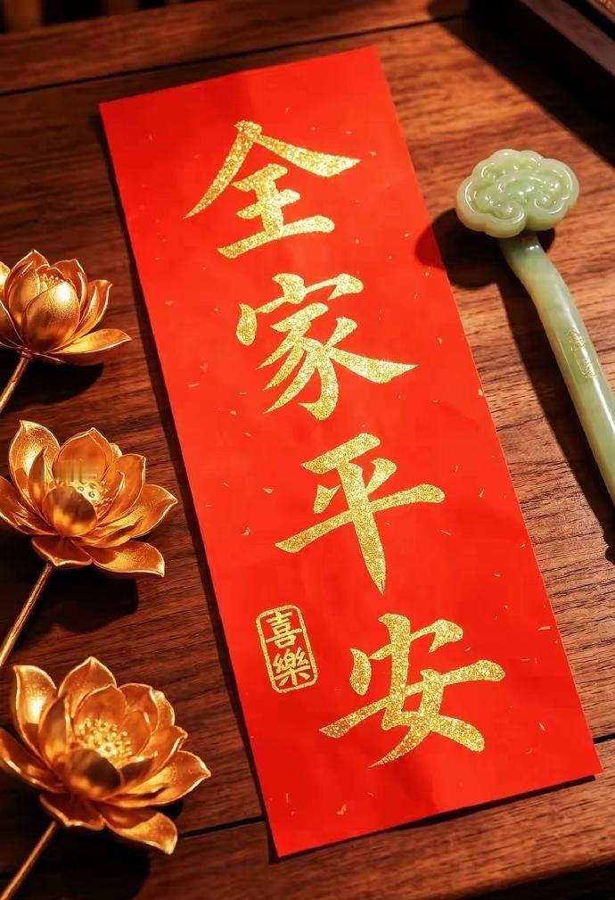 不管多忙，你也要亲手写下这四个字：全家平安 