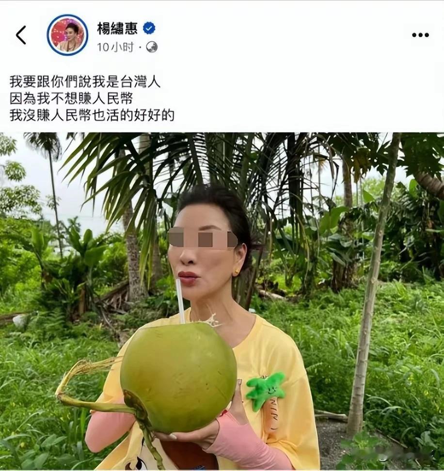 湾湾还真有这么二百五的个性艺人，居然不想赚人民币，不想赚也就算了，还明目张胆说出