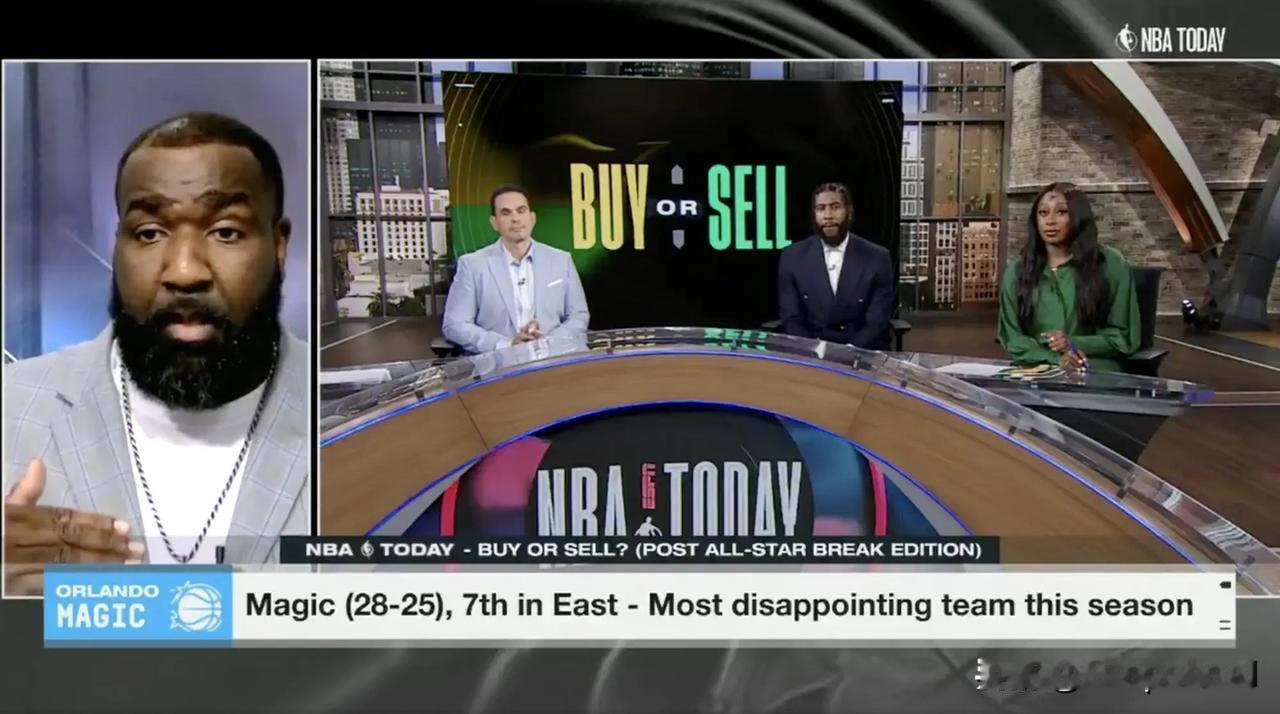 评论员帕金斯在节目中针对魔术本赛季表现的进行了点评。

当被问及魔术是否是本赛季