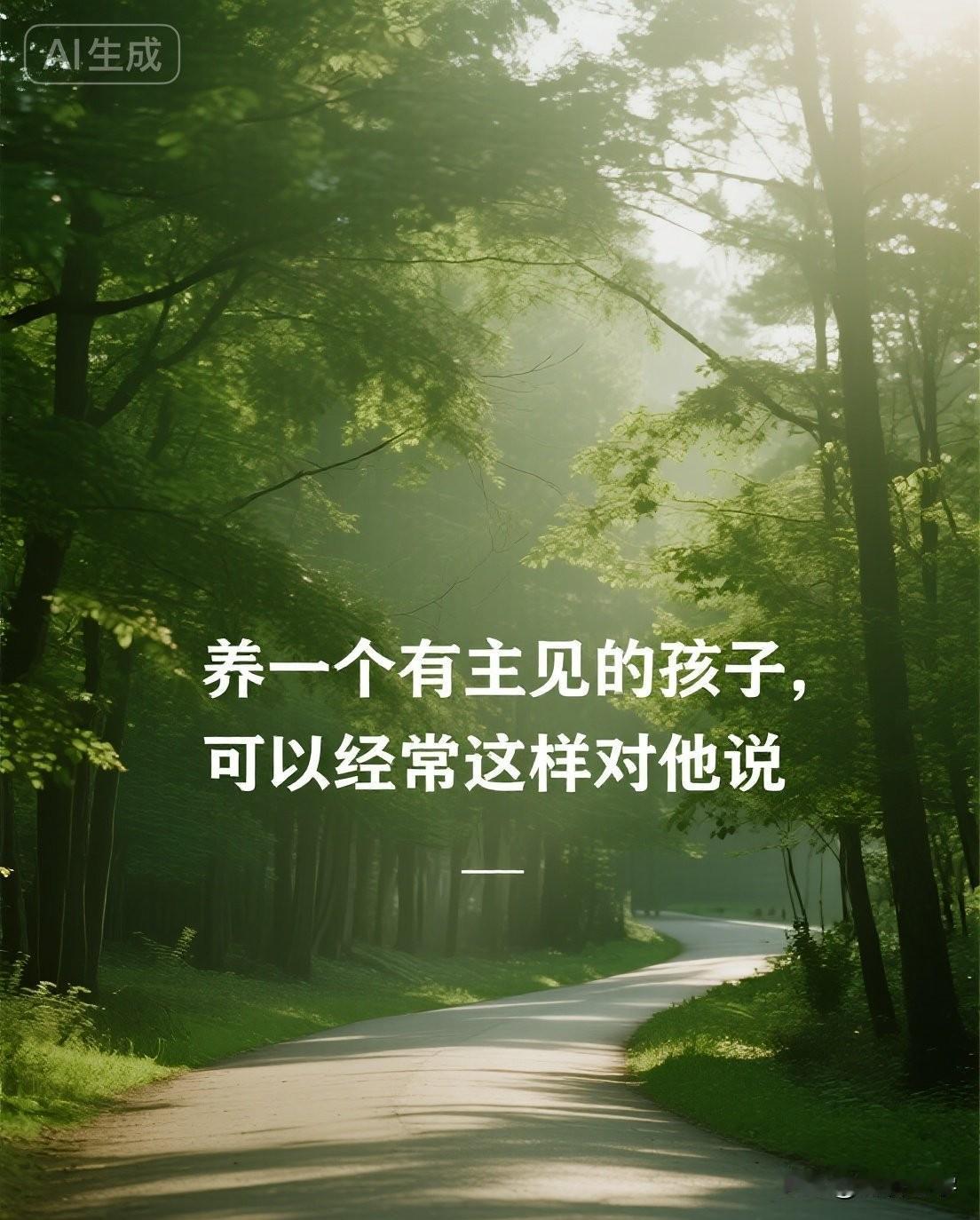 养一个有主见的孩子，可以经常这样对他说

你有没有发现，身边有些孩子，遇事只会问