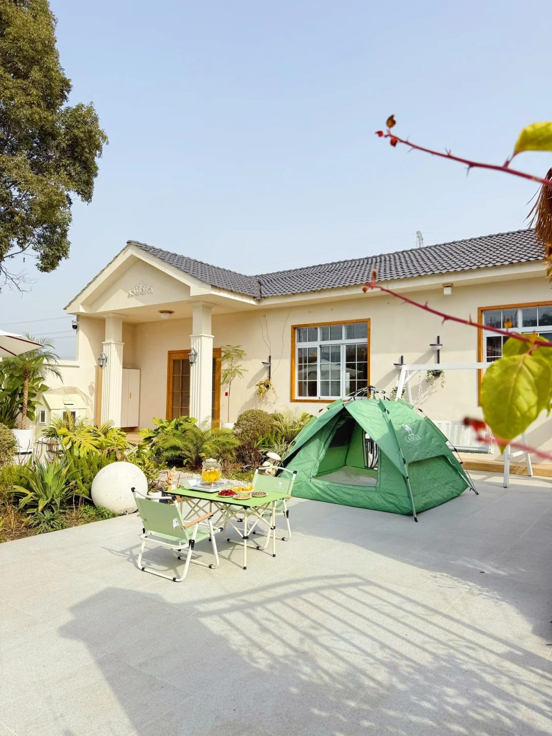 农村自建房，宅家就能实现露营自由⛺