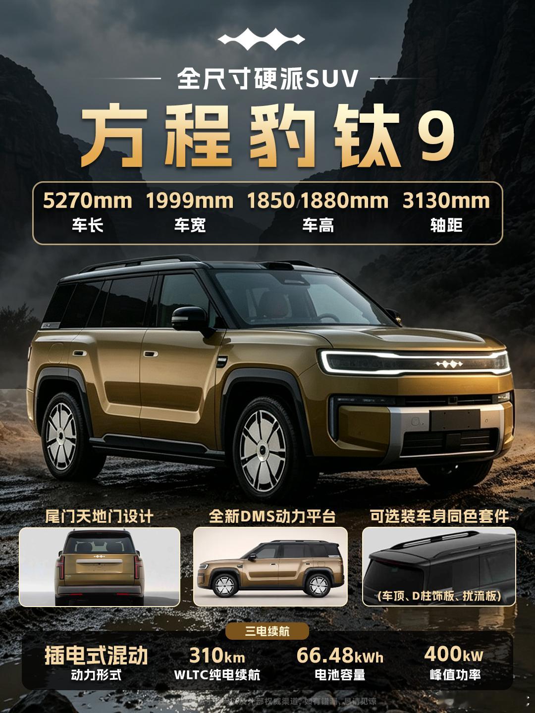全尺寸硬派SUV终于又来了，看到这套参数确实挺有冲击力。车长5270mm，轴距做