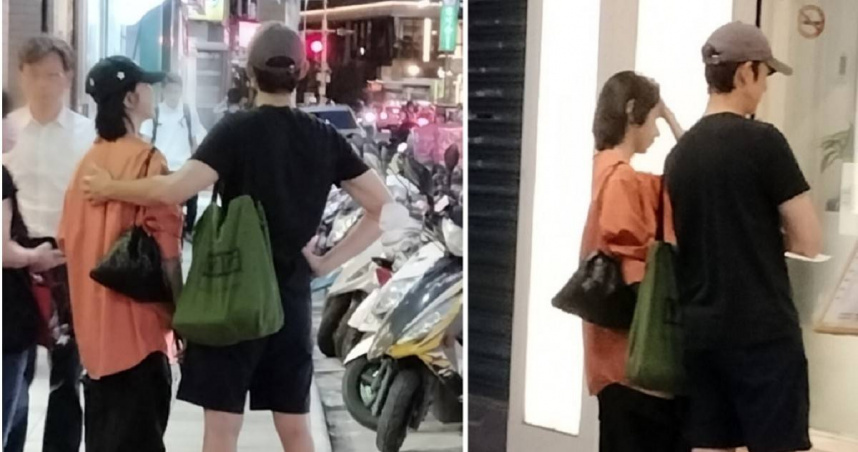 老夫老妻被台媒直击，两人在台北市天津街一带觅食。吴慷仁邵雨薇约会 ​​​