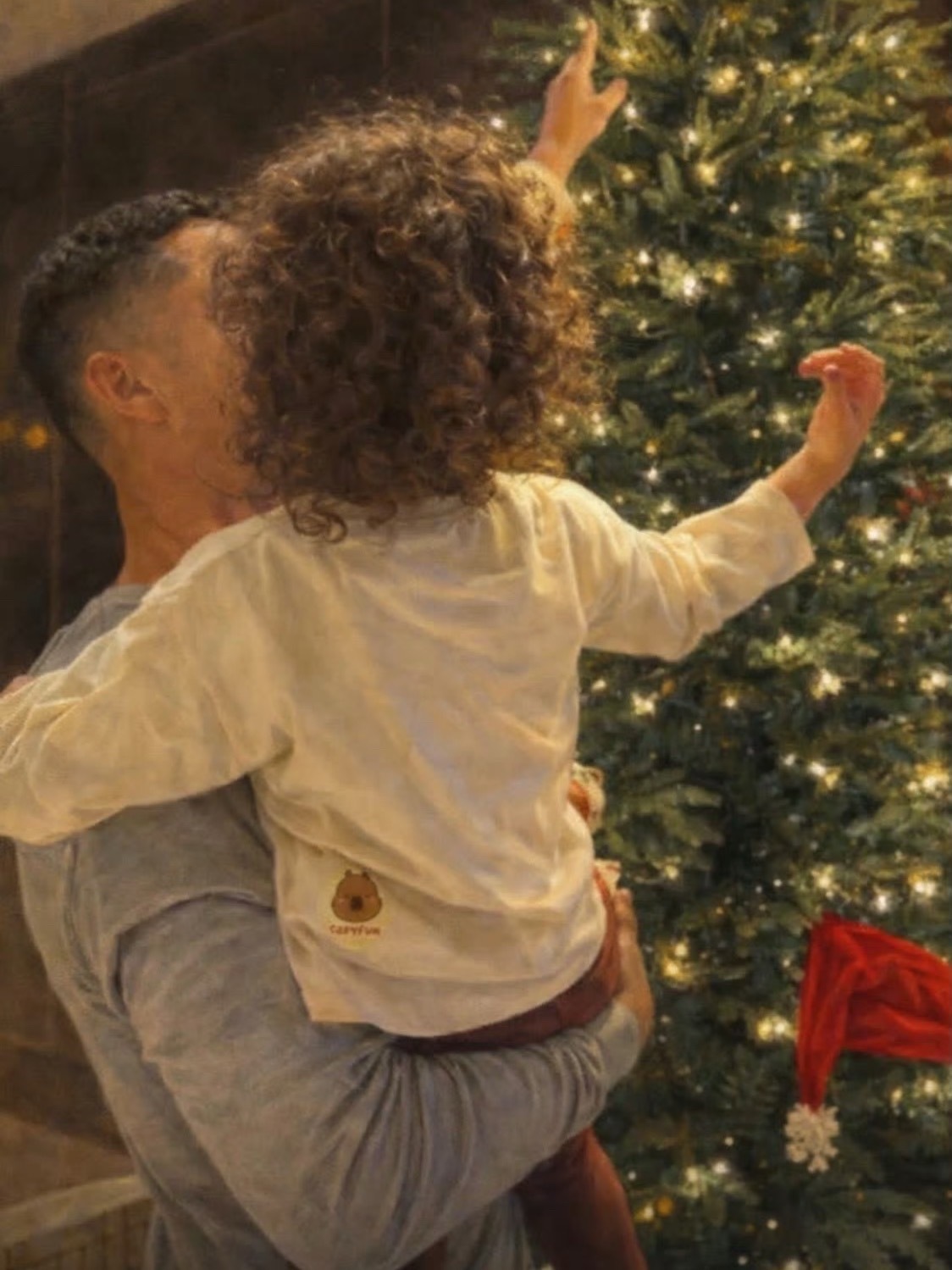 大卷毛抱小卷毛