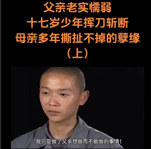 2010年，安徽，17岁少年撞见村霸趴在母亲光溜溜的身上，而父亲垂头丧气，站在一