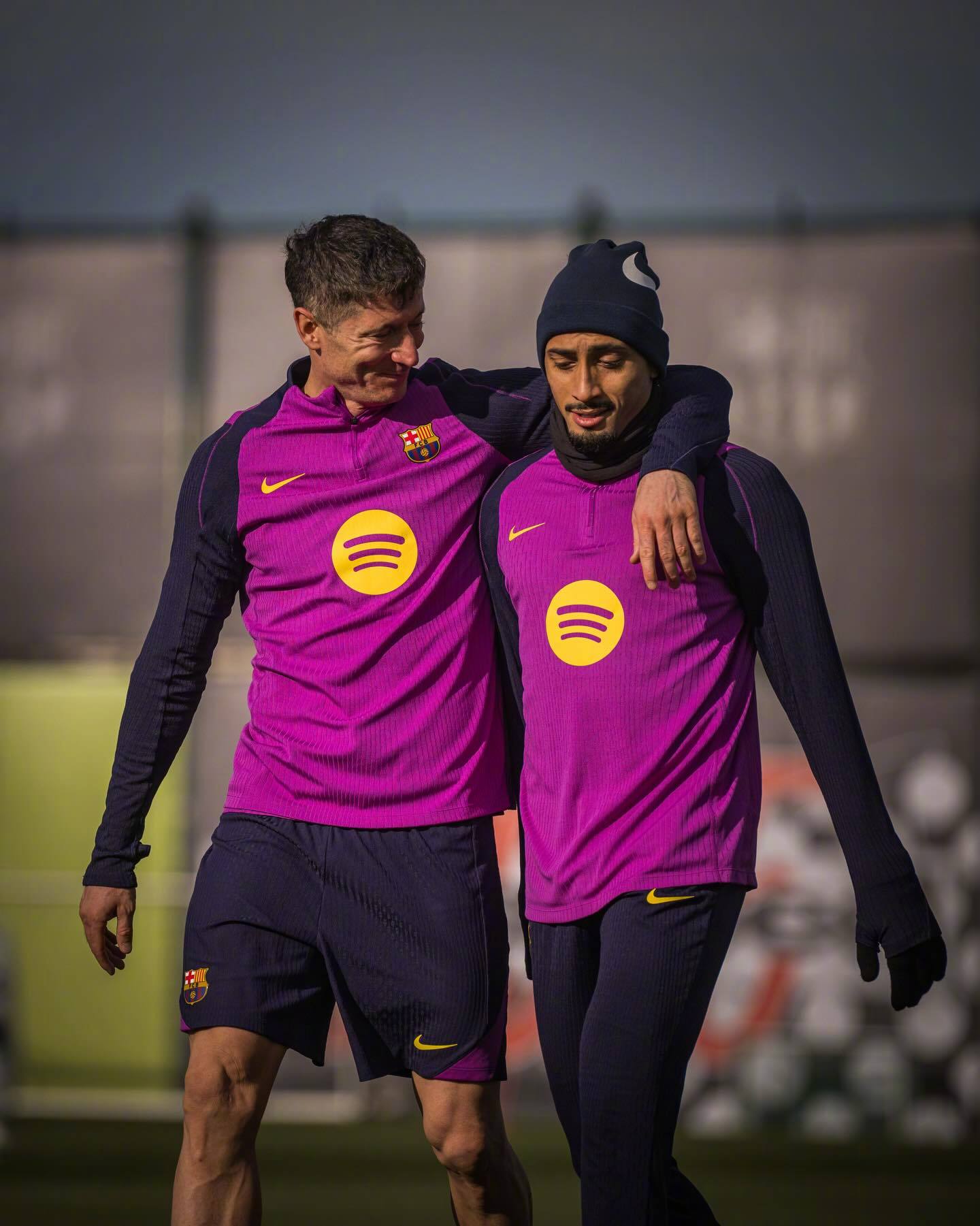 😽胜利后的恢复性训练，所有人都在重返最佳状态🔋⚔️下一场在Spotify诺坎