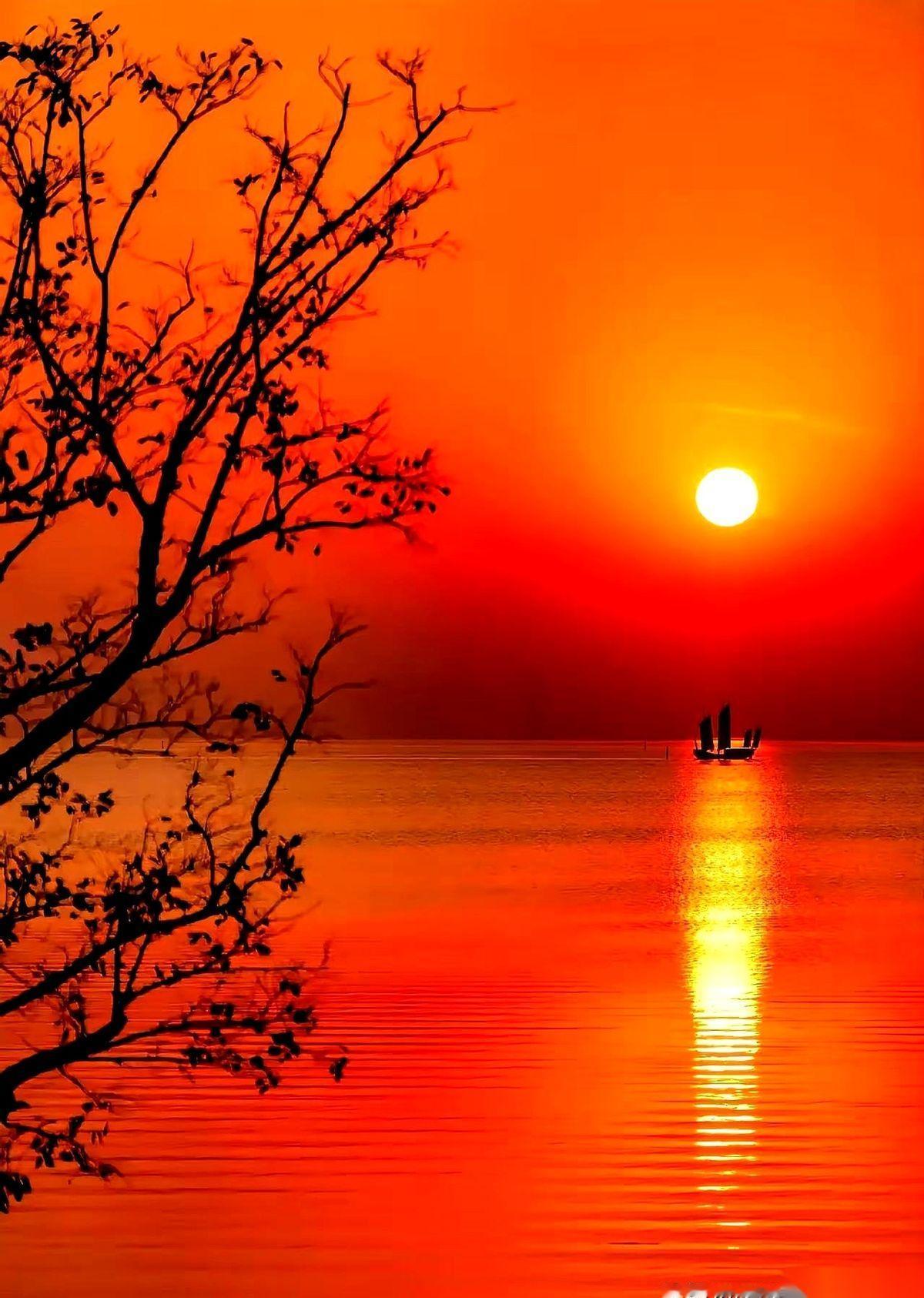 残阳落寞千江水。
就这么七个字。
据说，把一个人困了整整半年。
我看着这七个字，