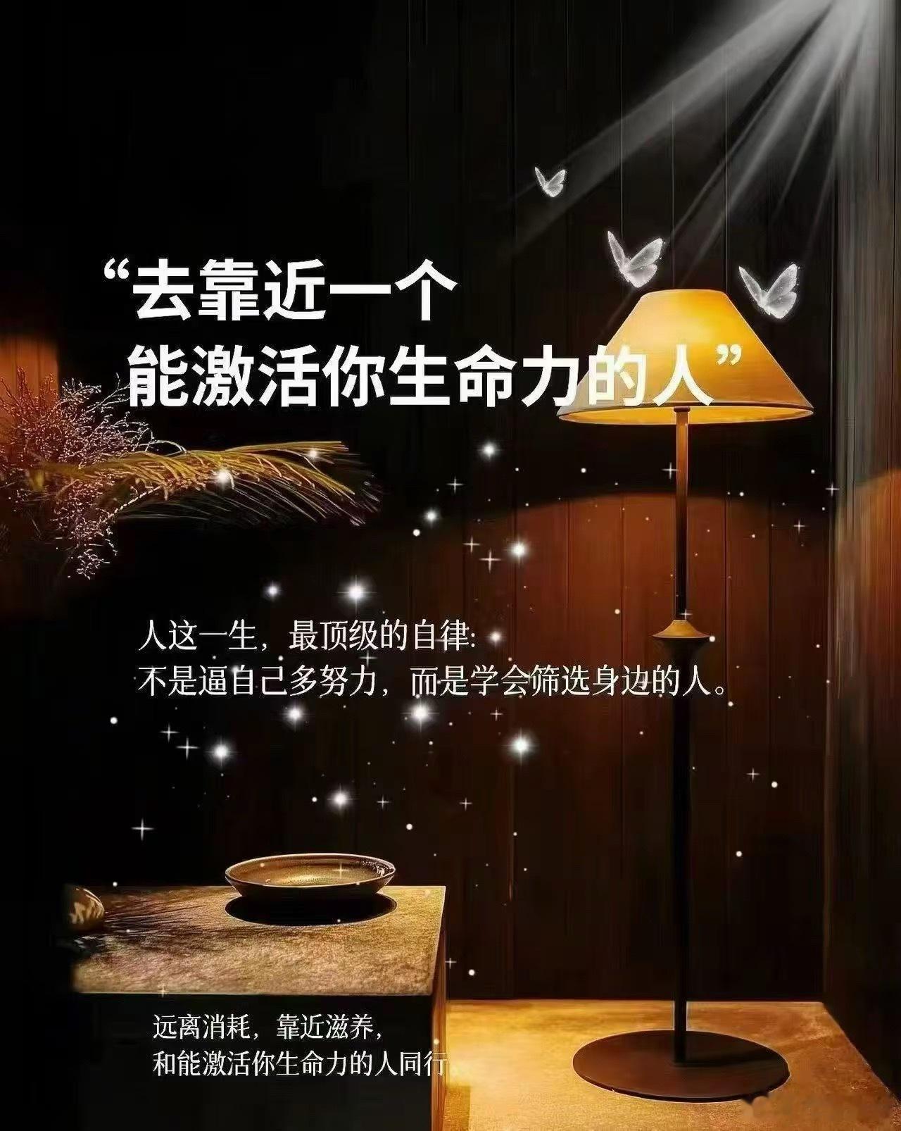 人最高级的自律，是筛选身边人去靠近能激活你生命力的人🌿远离内耗你的负能量，告别