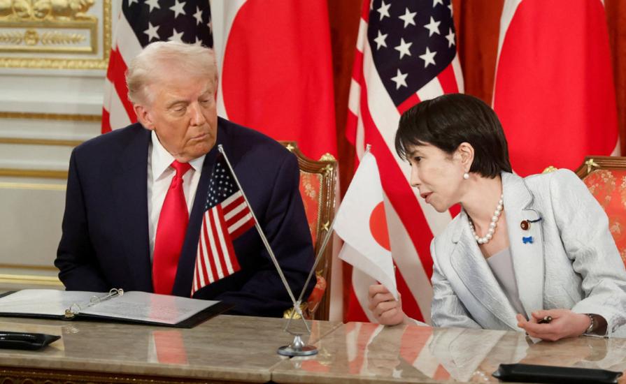 特朗普访华前先见高市，美日将联手狙击中国，对稀土等矿产加税

据共同社等日媒报道