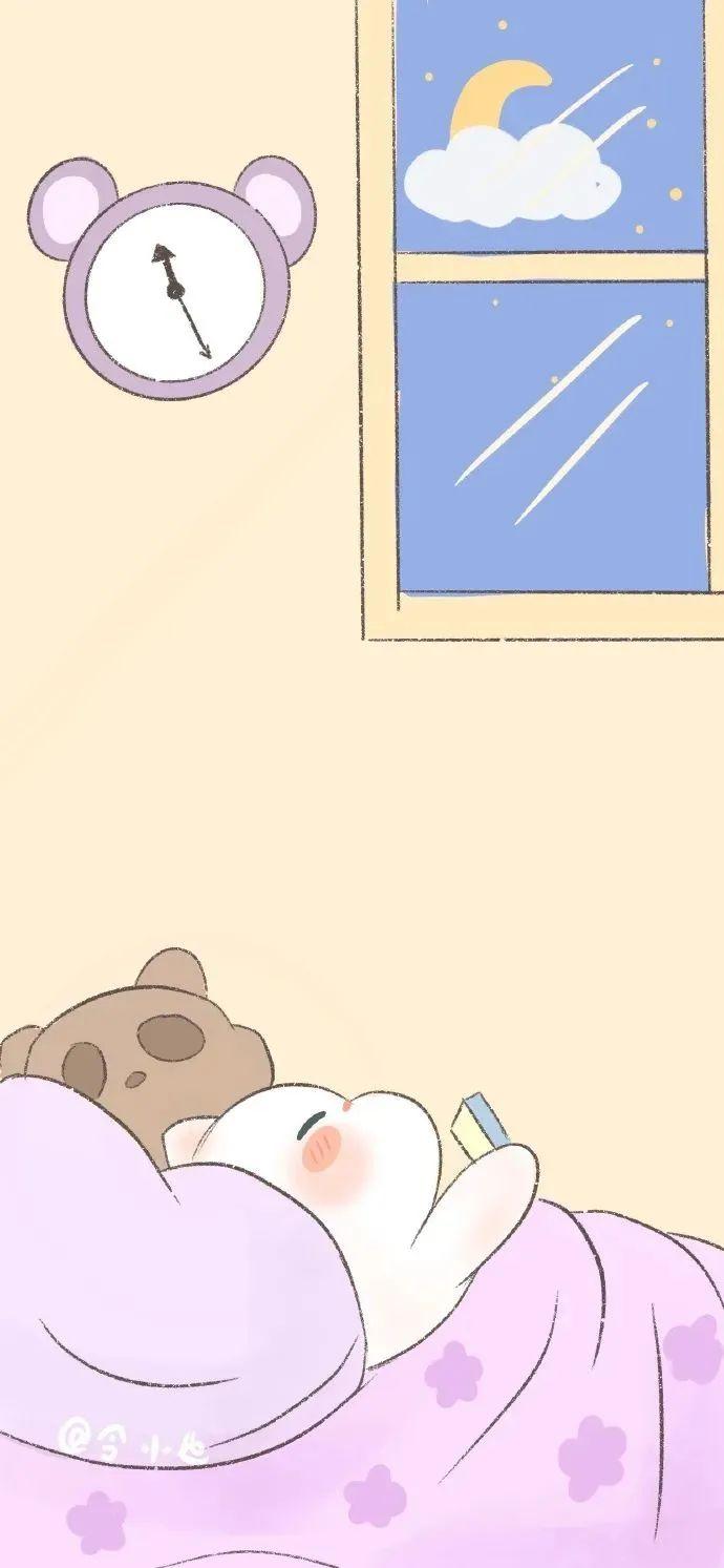 壁纸丨网红同款壁纸可爱卡通发丝也藏了爱你的神经