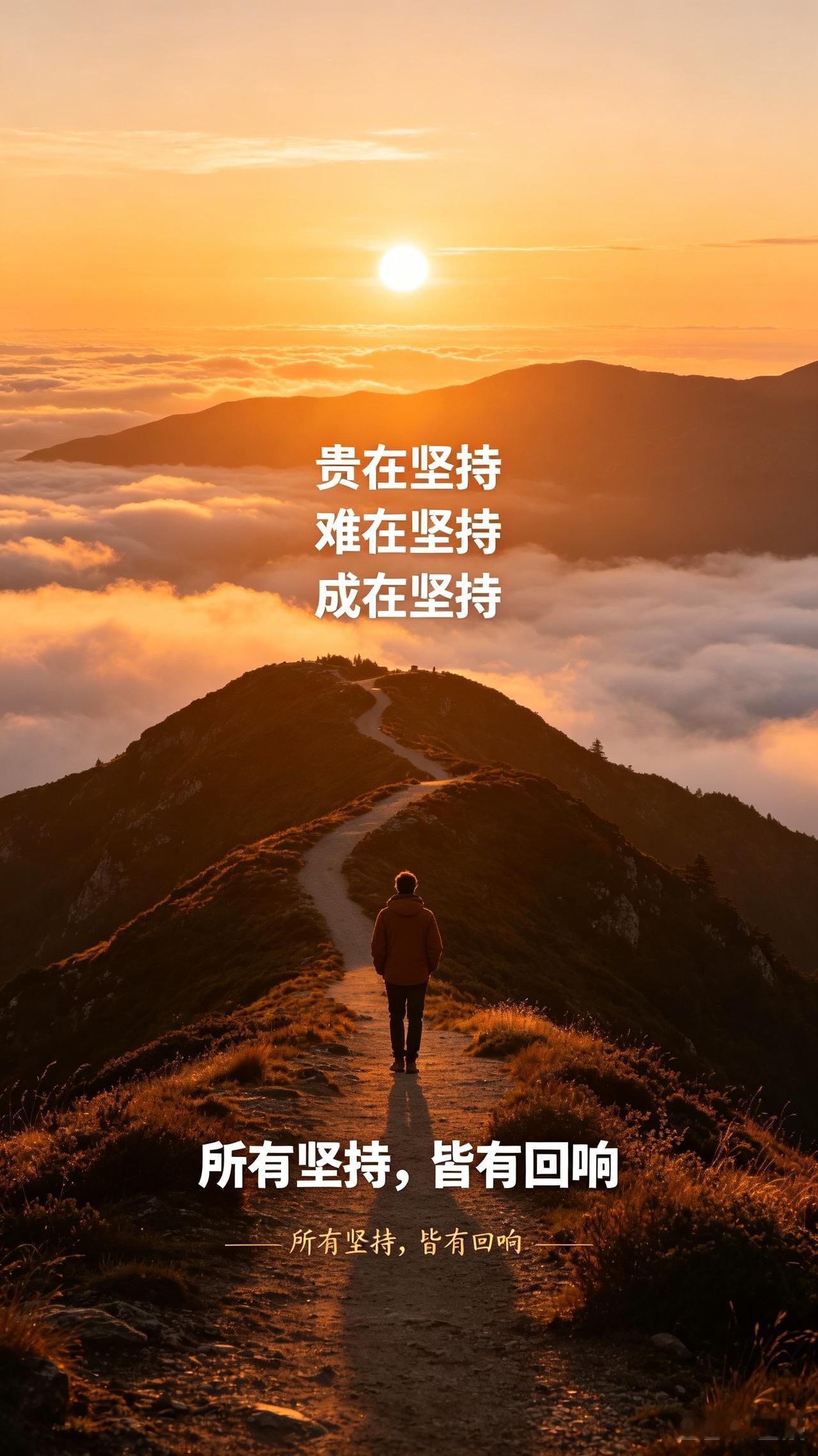 贵在坚持，难在坚持，成在坚持（读懂少走十年弯路）

很喜欢一句话：人生所有的逆袭