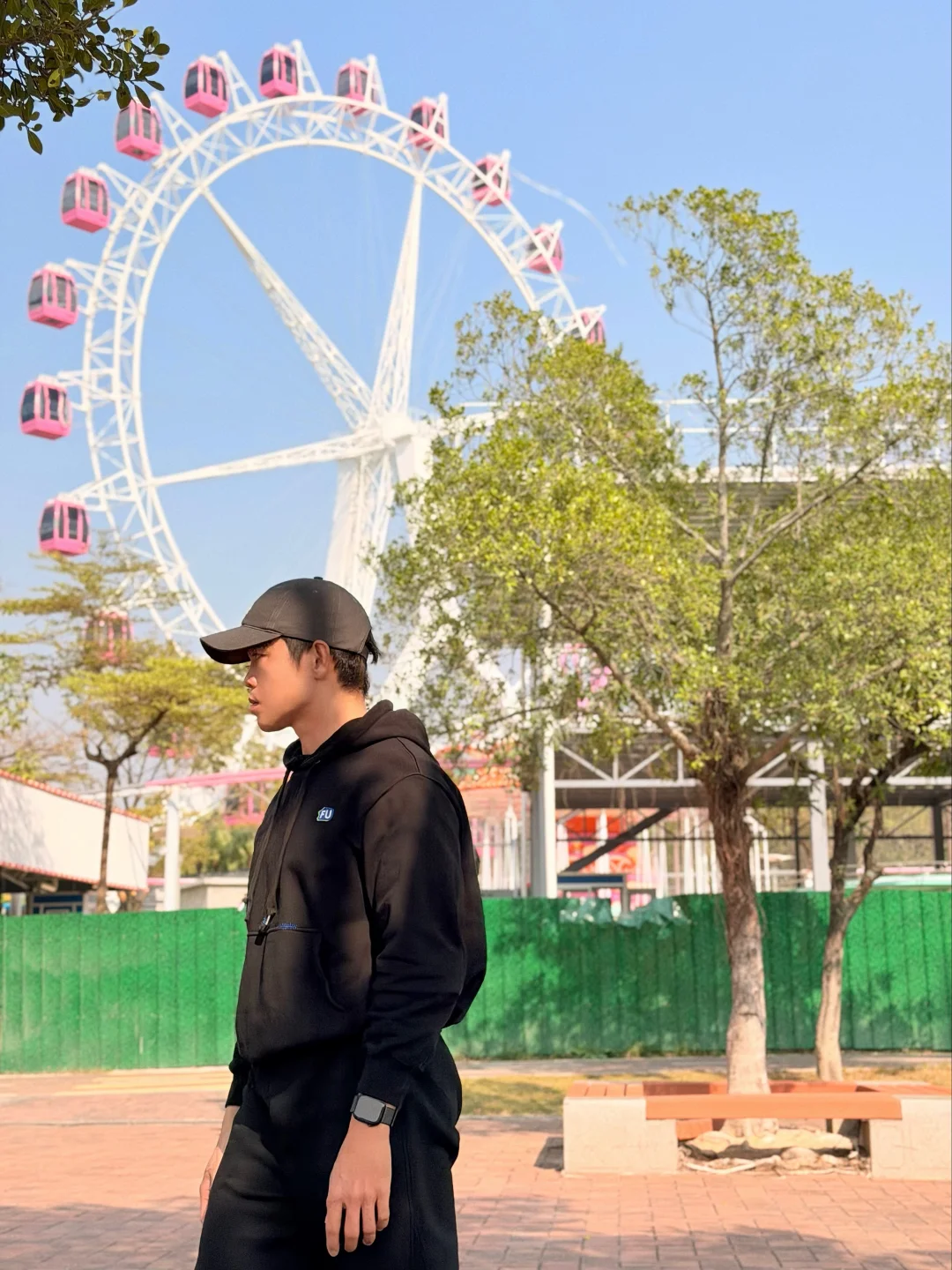 跟摩天轮来个合照