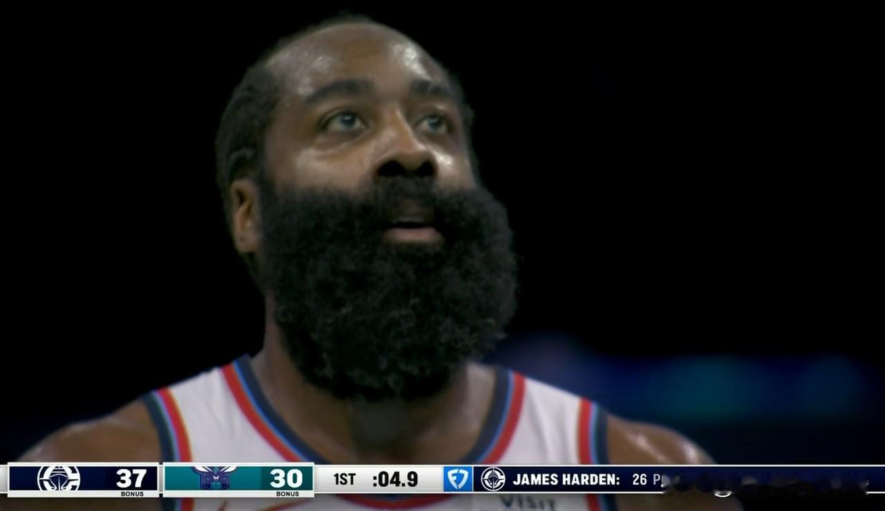 快船队记Justin Russo忍不住怒赞哈登！在今天快船客场挑战黄蜂的上半场比