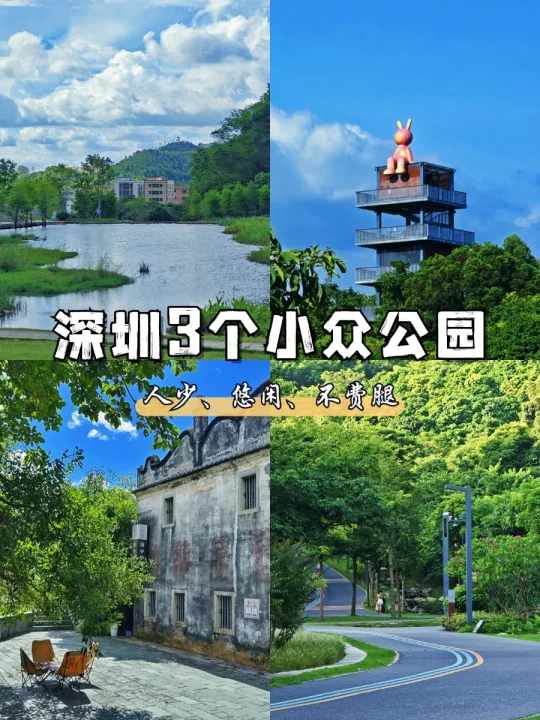 深圳周末|不费腿的3个小众公园🌿