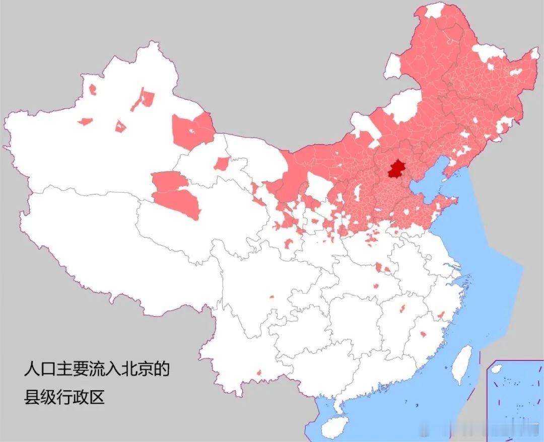 北上广深人口来源县区 ​​​