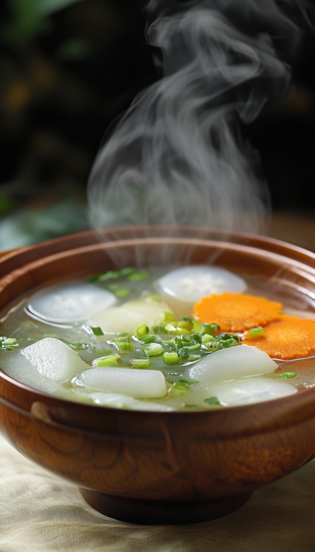 【每日一美食分享】
  冬瓜大骨汤是一道非常受欢迎的家常汤品，以其清淡鲜美、营养