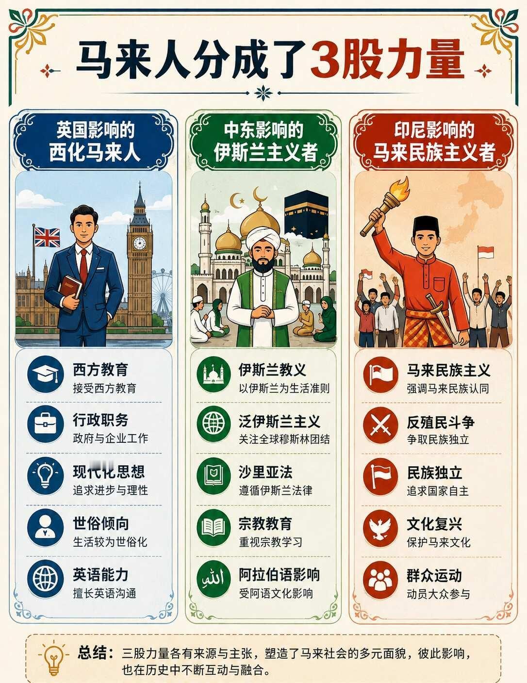 马来社会为什么会出现不同的政治与思想路线
如果把马来社会的发展放到历史脉络来看，