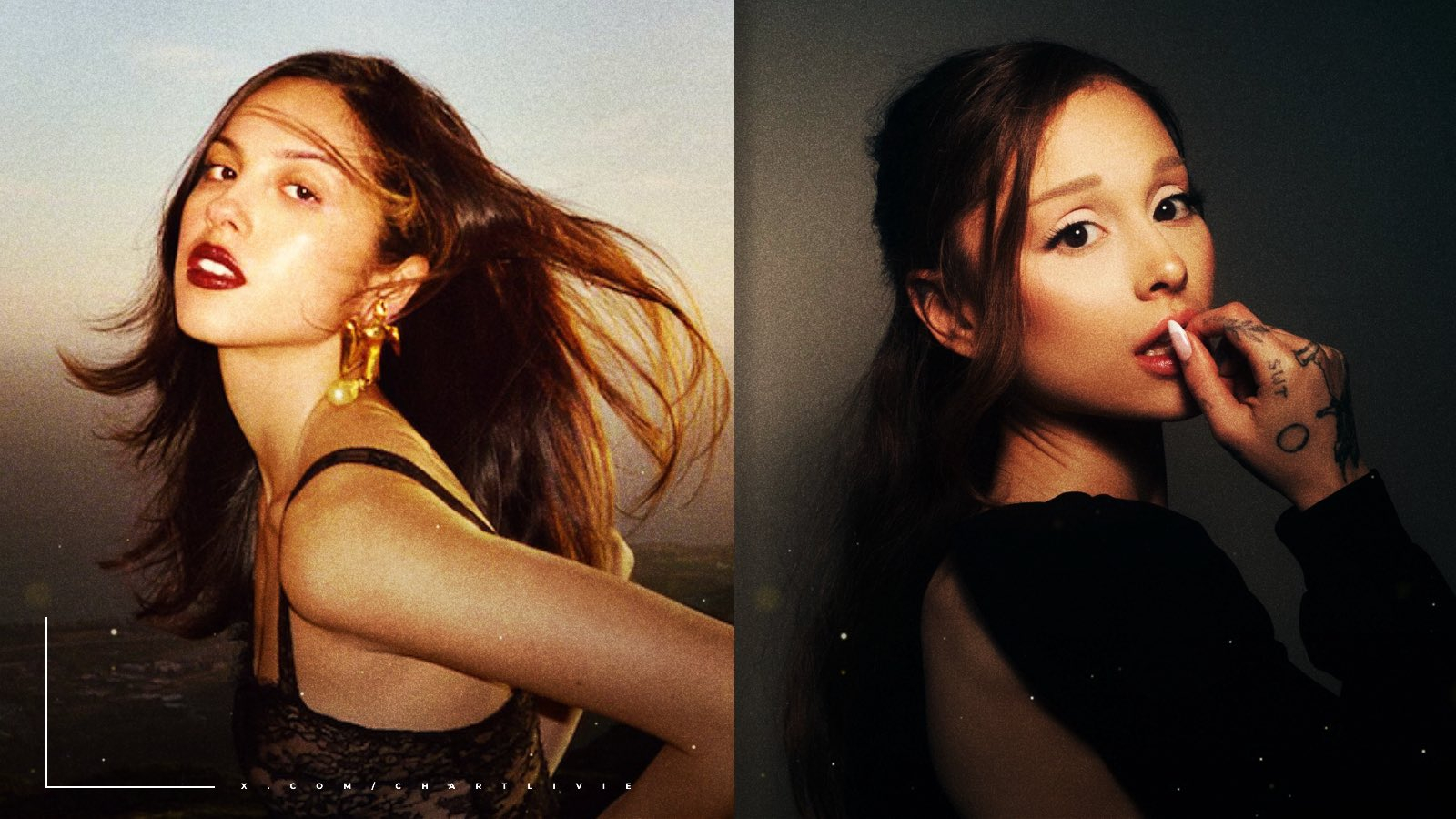 Both are queens. Olivia Rodrigo 与 Ariana