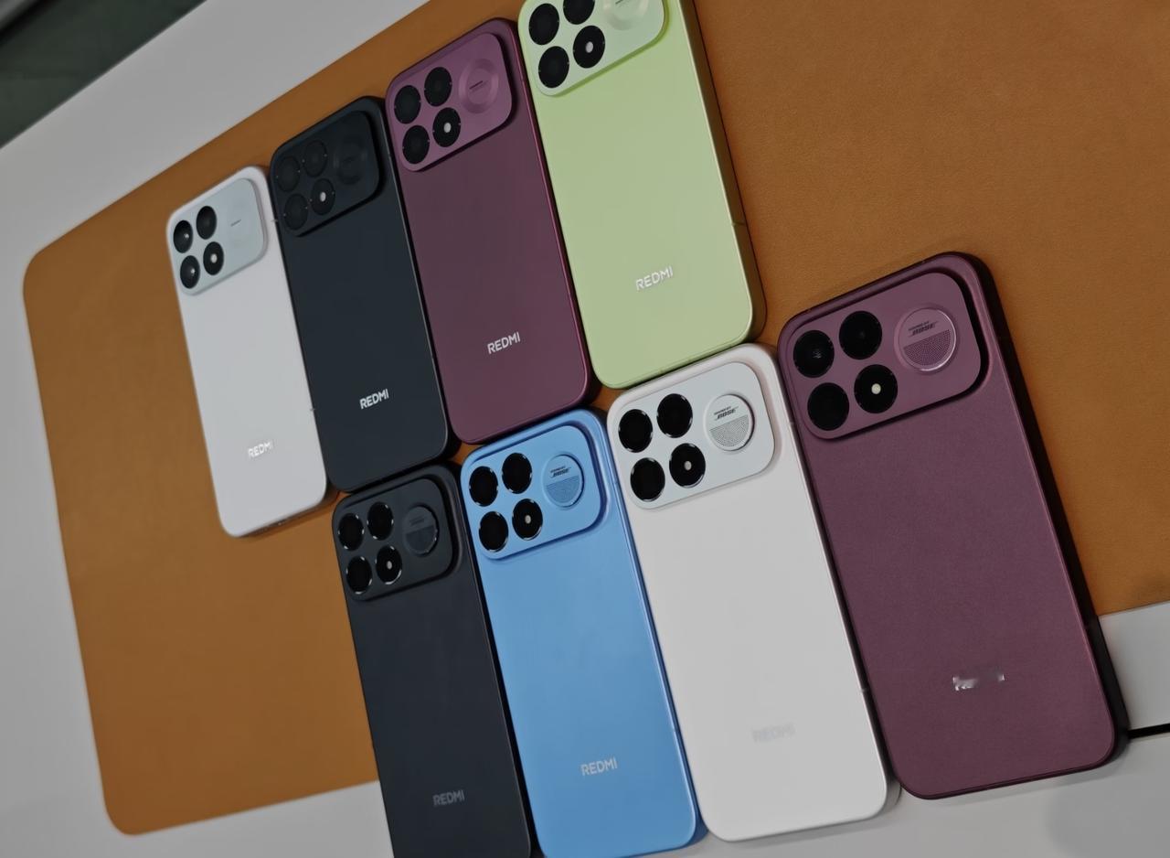 REDMI K100 Pro真机，都能在线下门店体验了，有一说一，这么多颜色，大