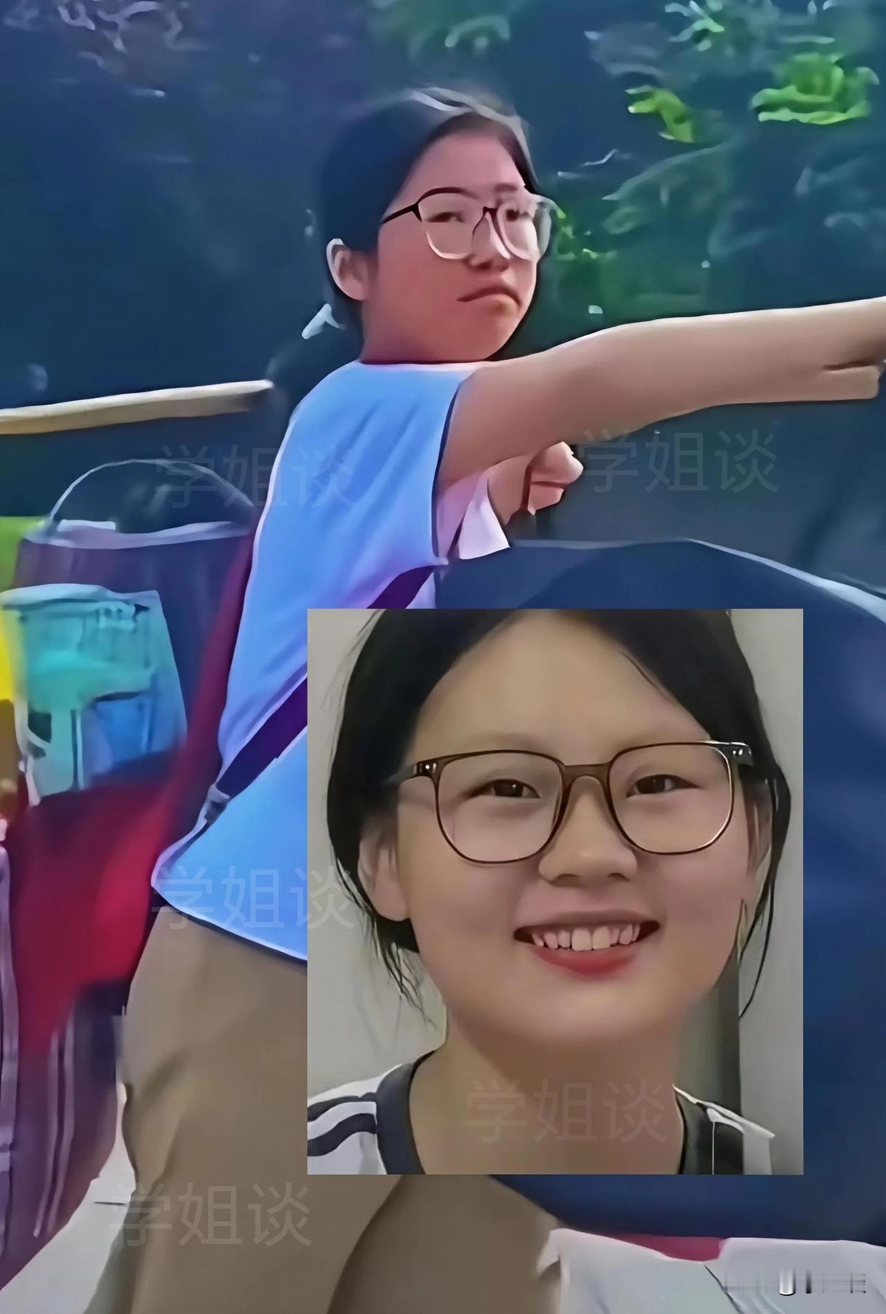 高考挑担女孩高清正脸照来了，长得一脸福相，一看就是个有福气的孩子。

近日，广西