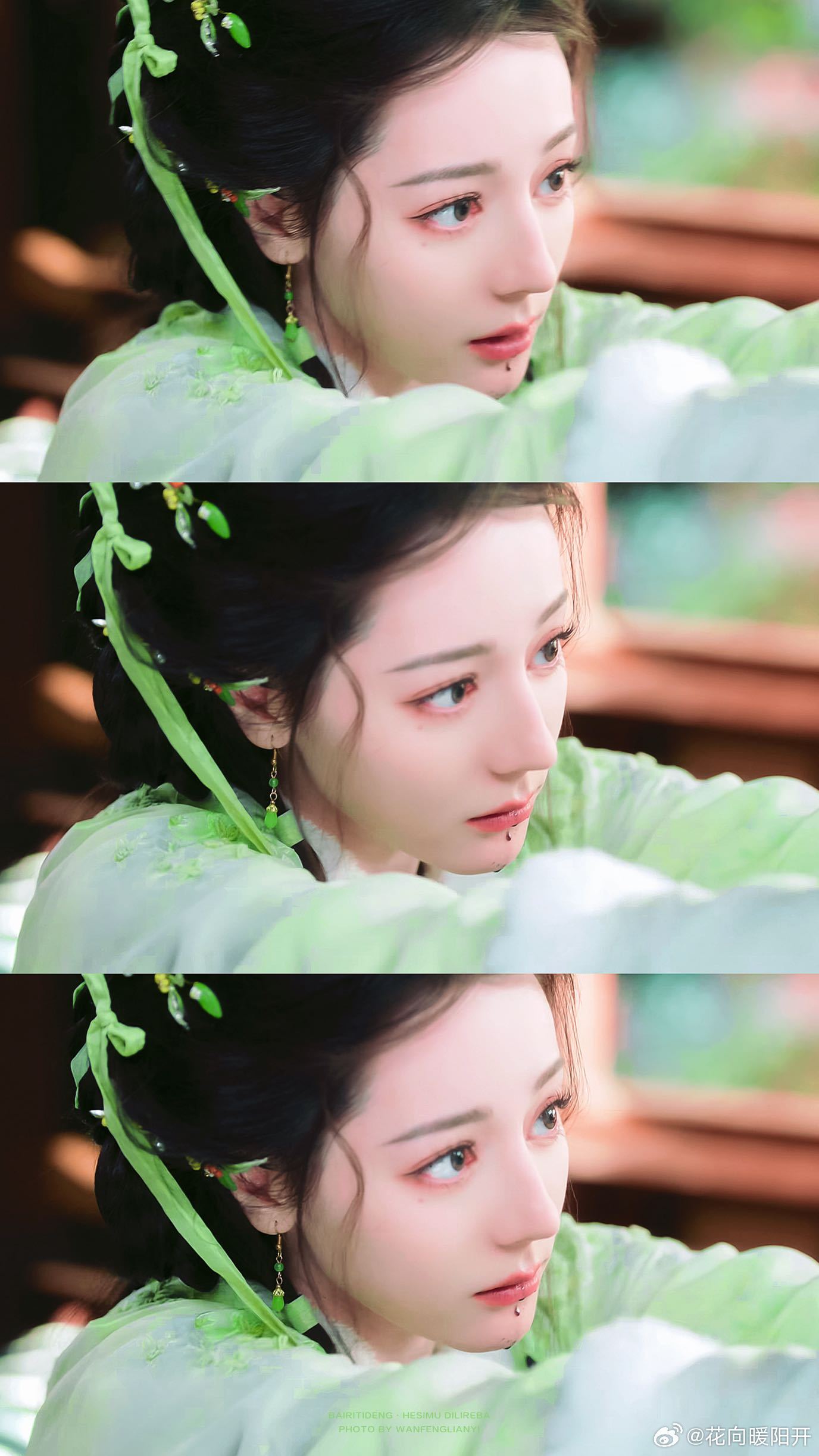 搞得我也想被热巴喷一口心动了有木有，酷爱来看这个热巴小可爱了，又甜又撩的样子，看