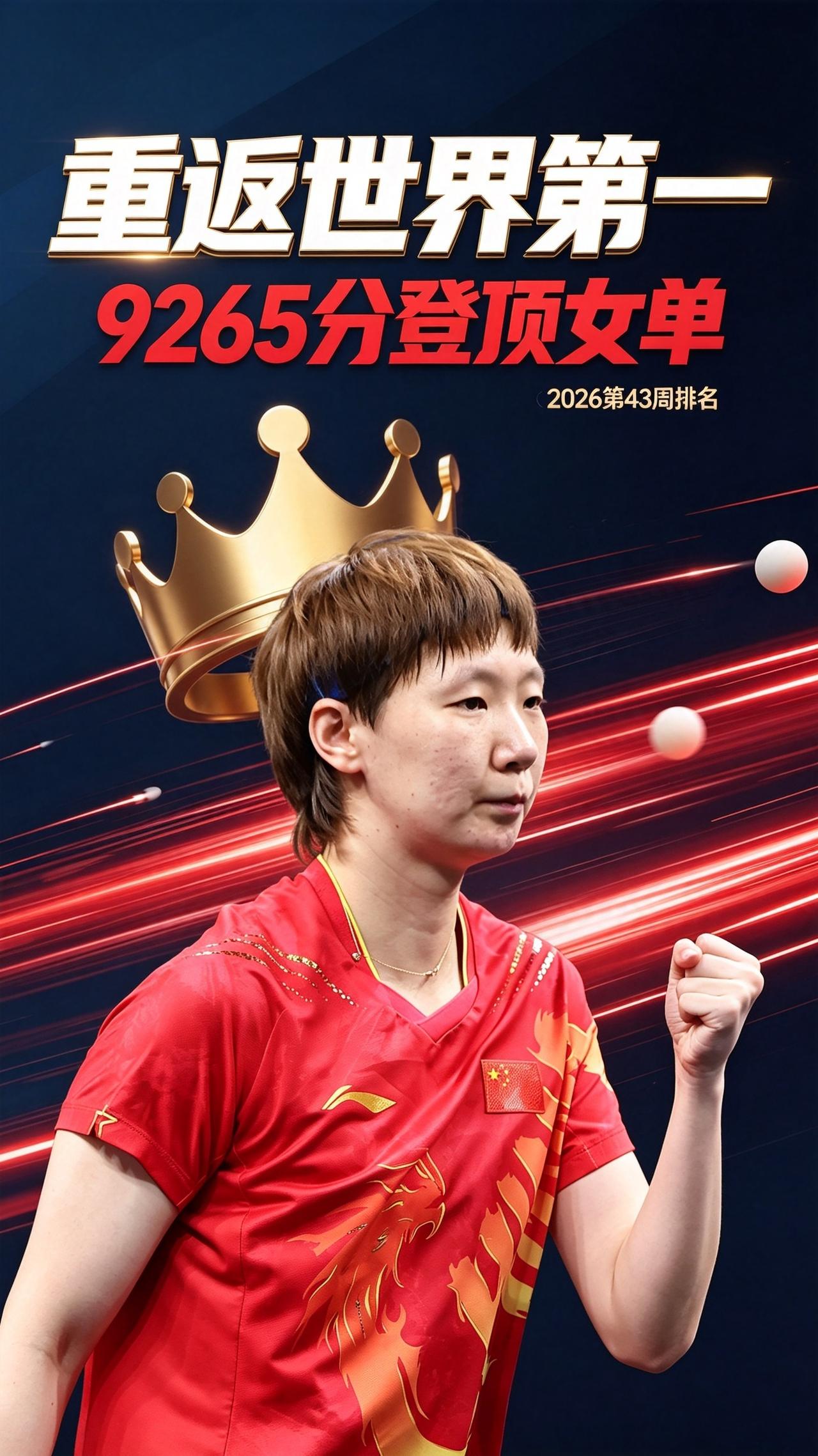 最新世界排名出炉！王曼昱重返世界第一！