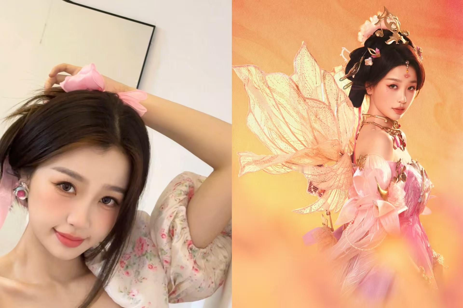虞书欣美得人眼前一亮又一亮  虞书欣的美，如春日之花，令人眼前一亮又一亮。她的容